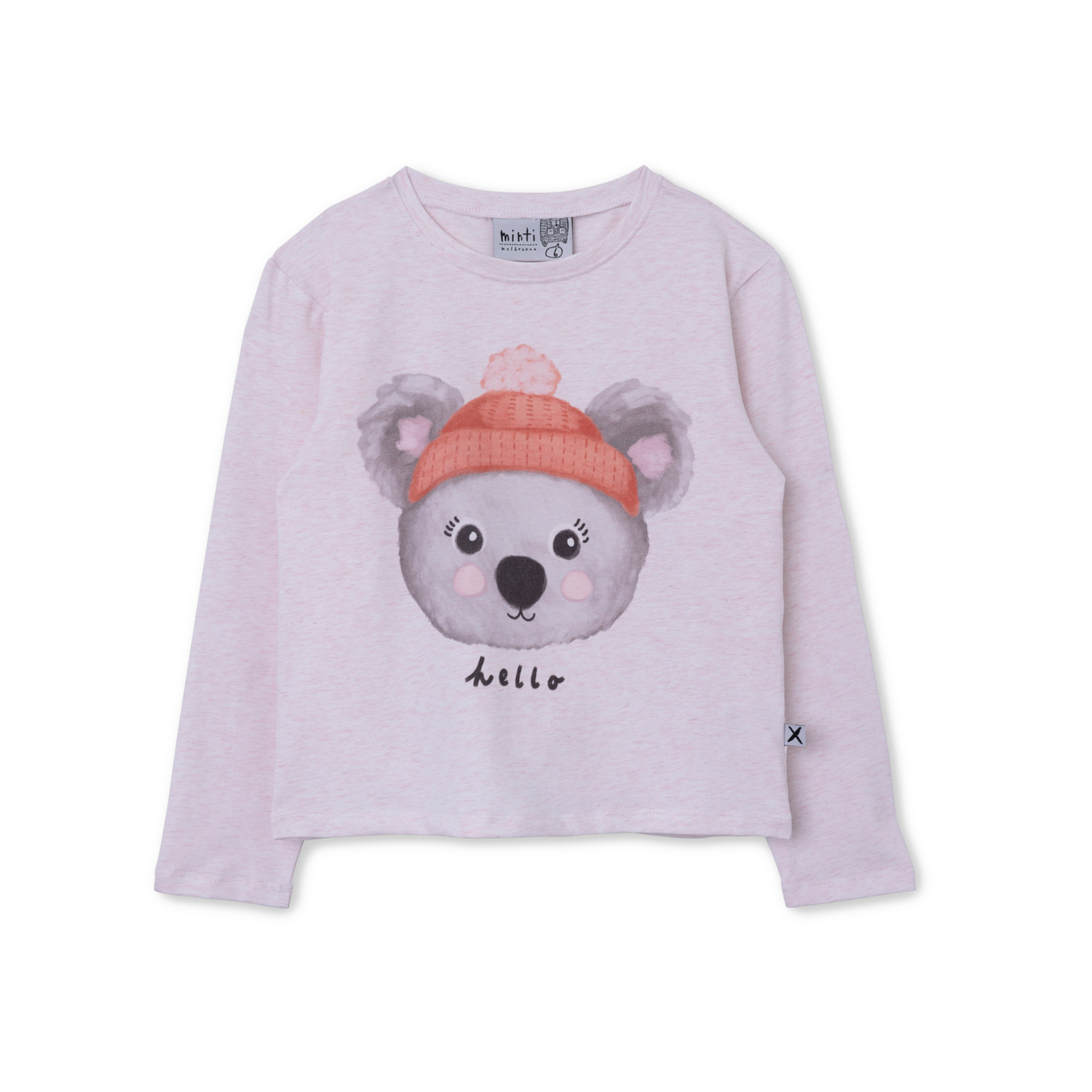 Minti Warm Koala Tee - Oatmeal Marl