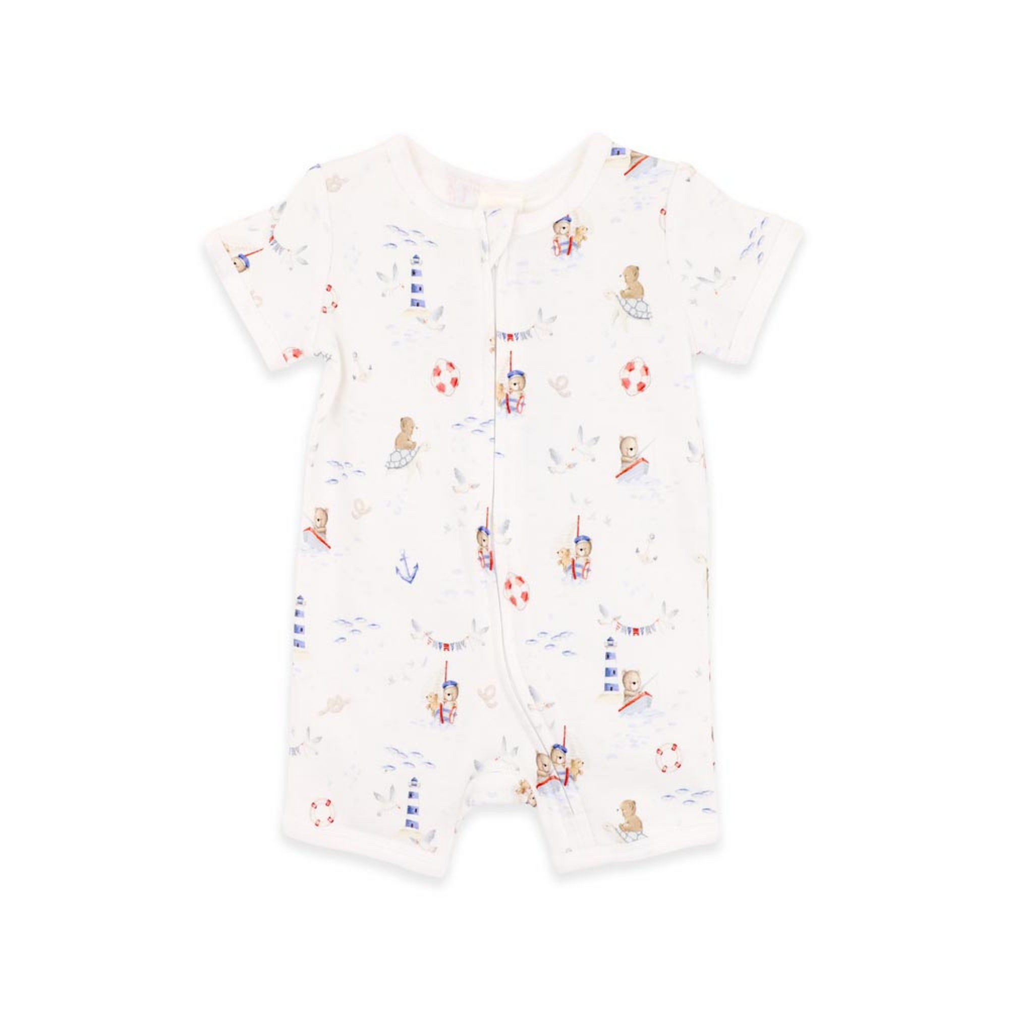 Bebe Axel Organic Print SS Zipsuit