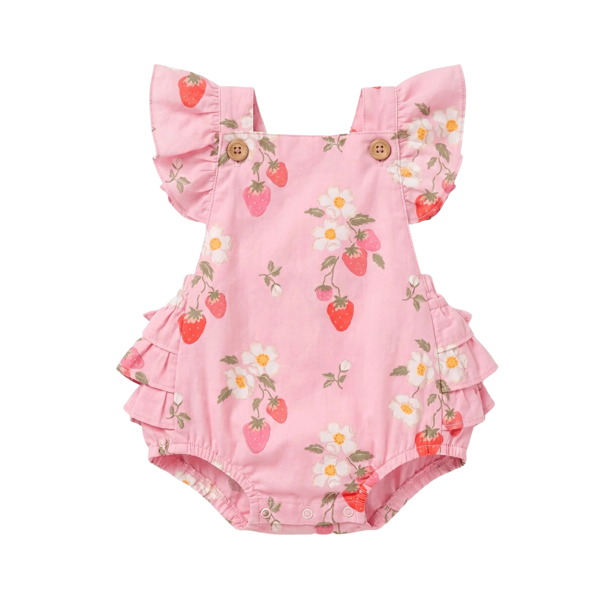 Baby Romper Strawberry Fields Blossom