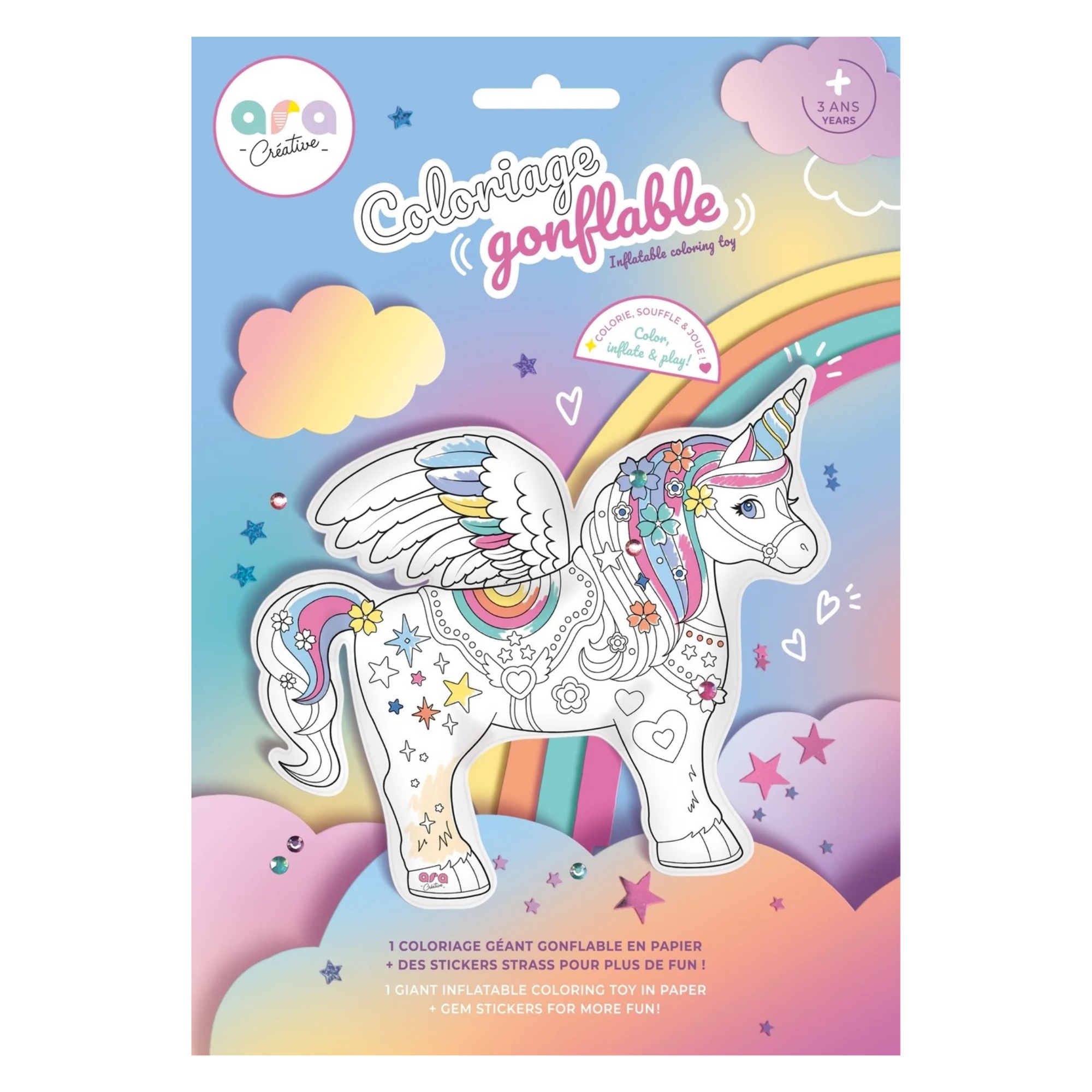Giant Inflatable Colouring Toy - Unicorn