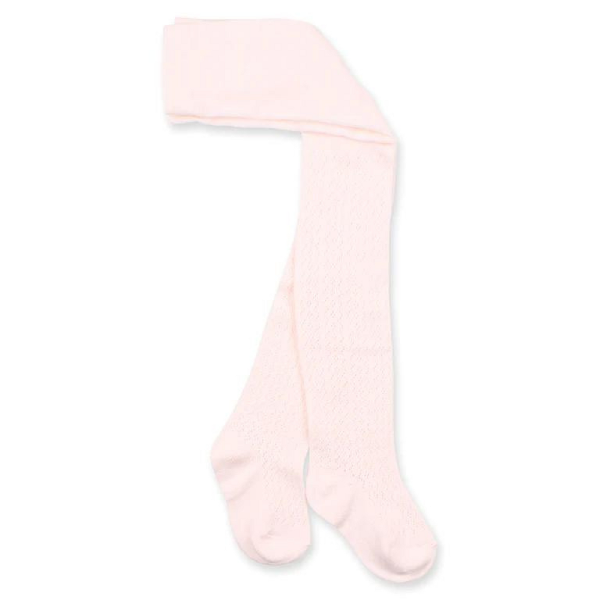 Bebe Pale Pink Pointelle Tights - Pale Pink