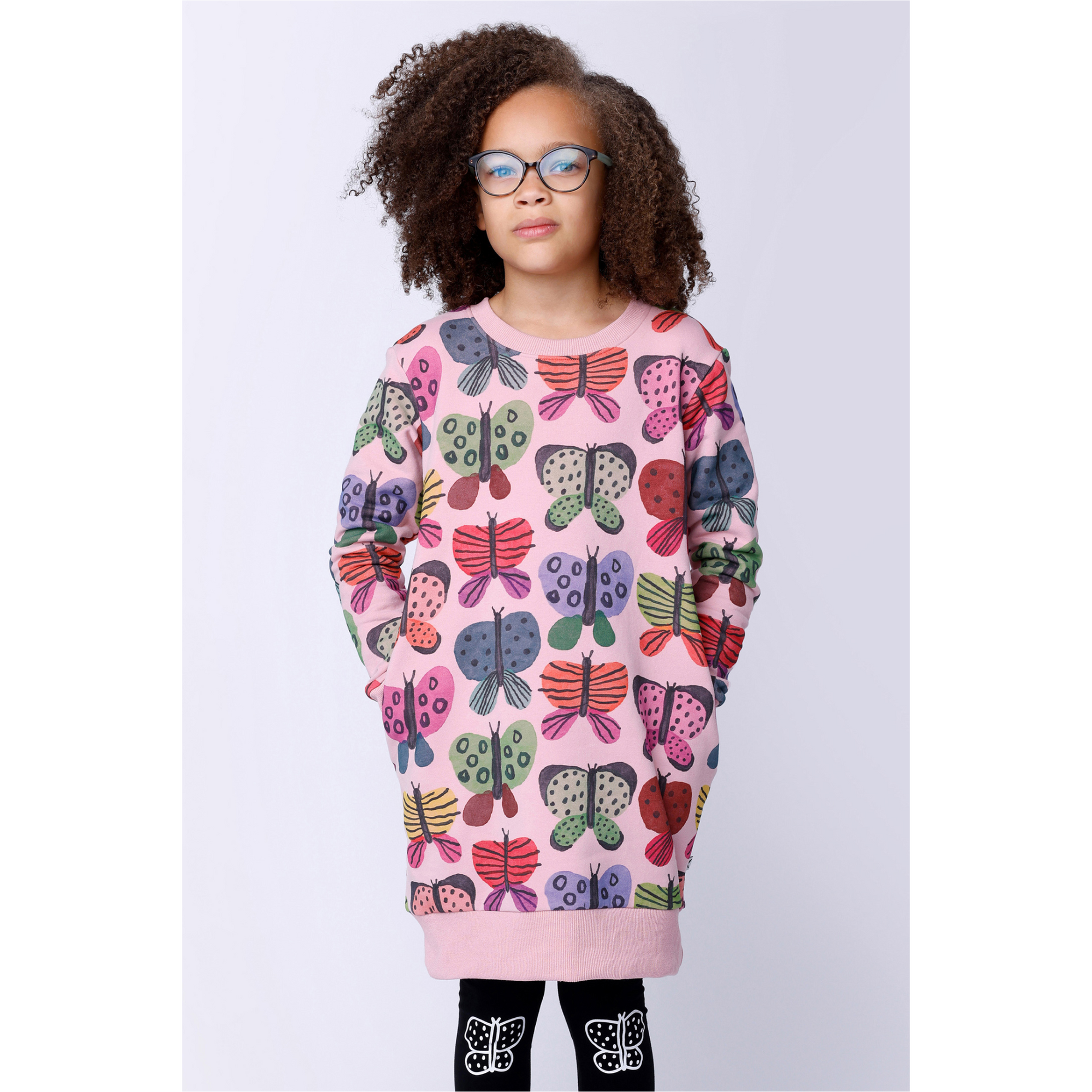 Minti Flutter Furry Dress - Ballet