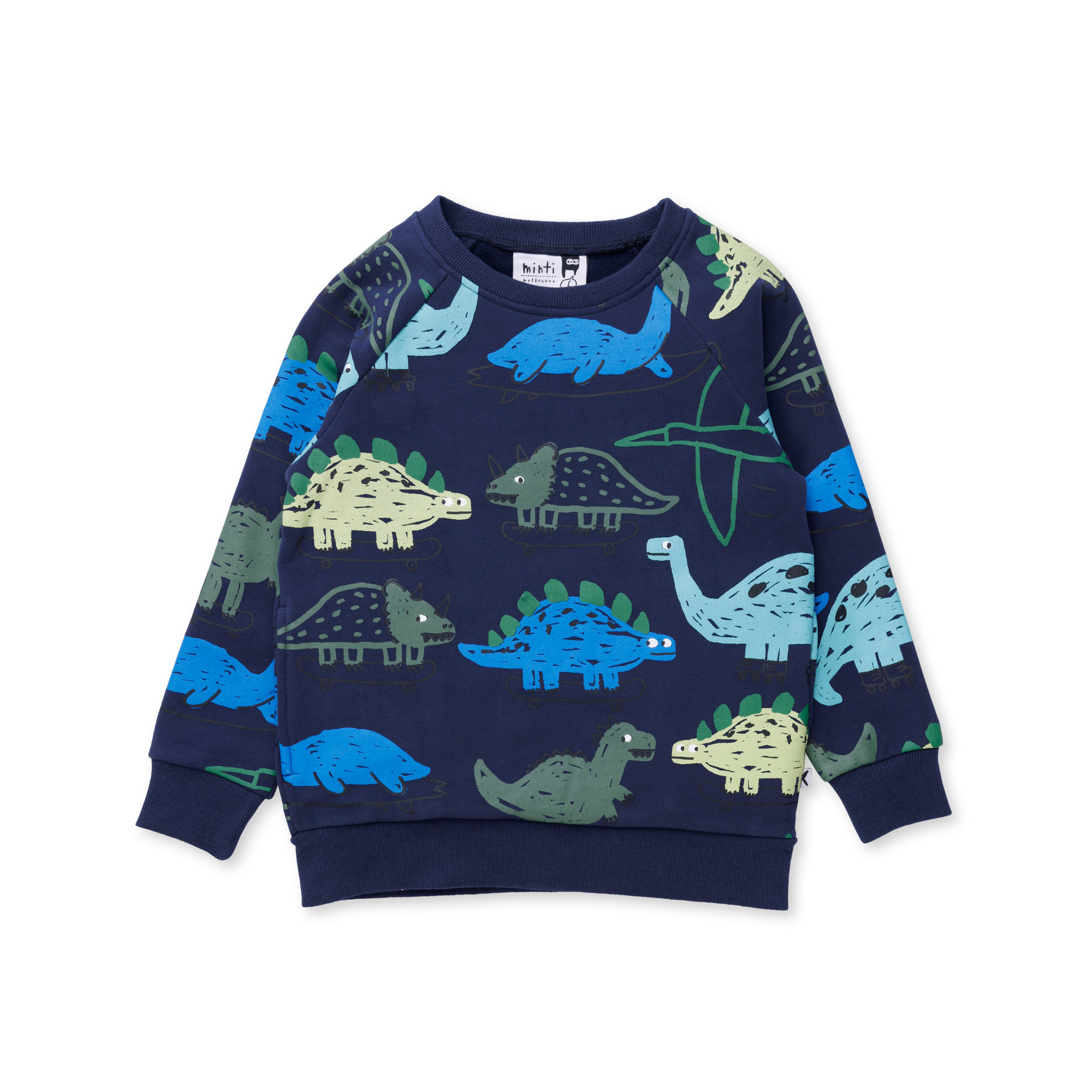 Minti Dino Rollers Furry Crew - Dark Blue