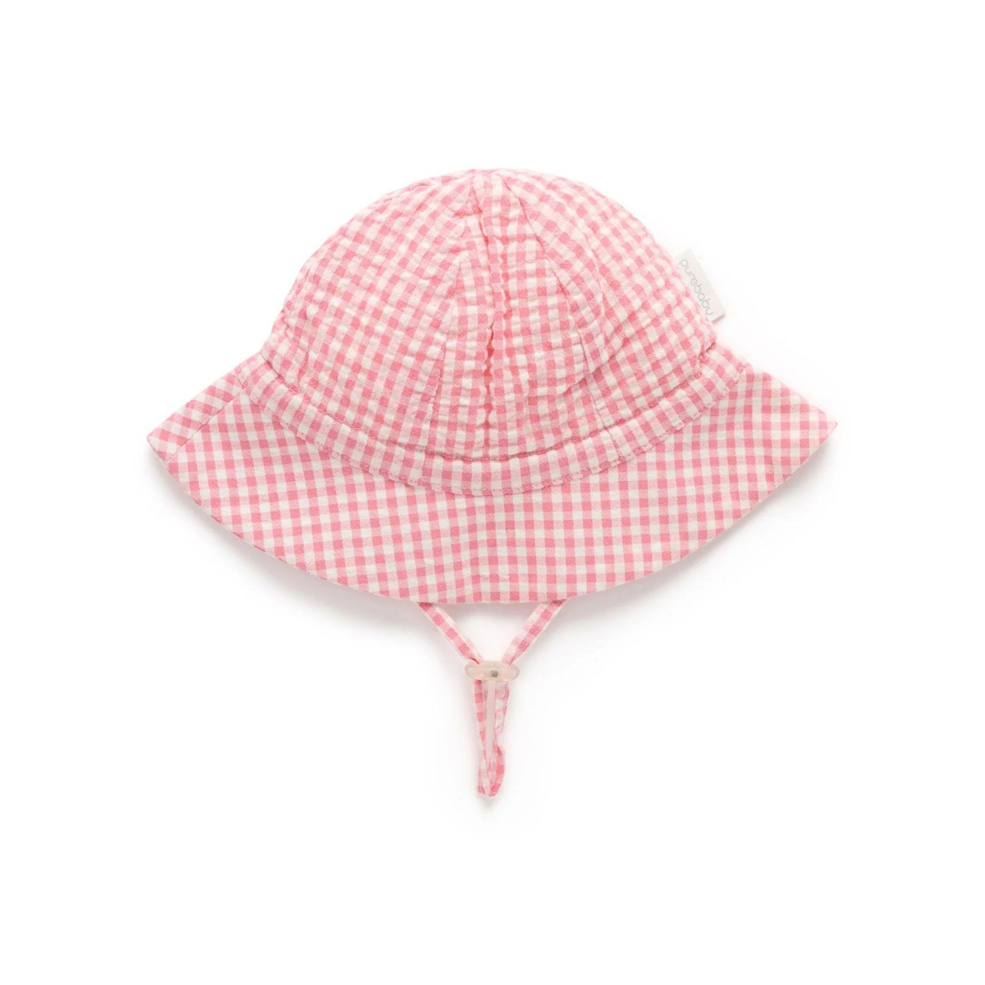 Gingham Sunhat - Pomegranate Gingham