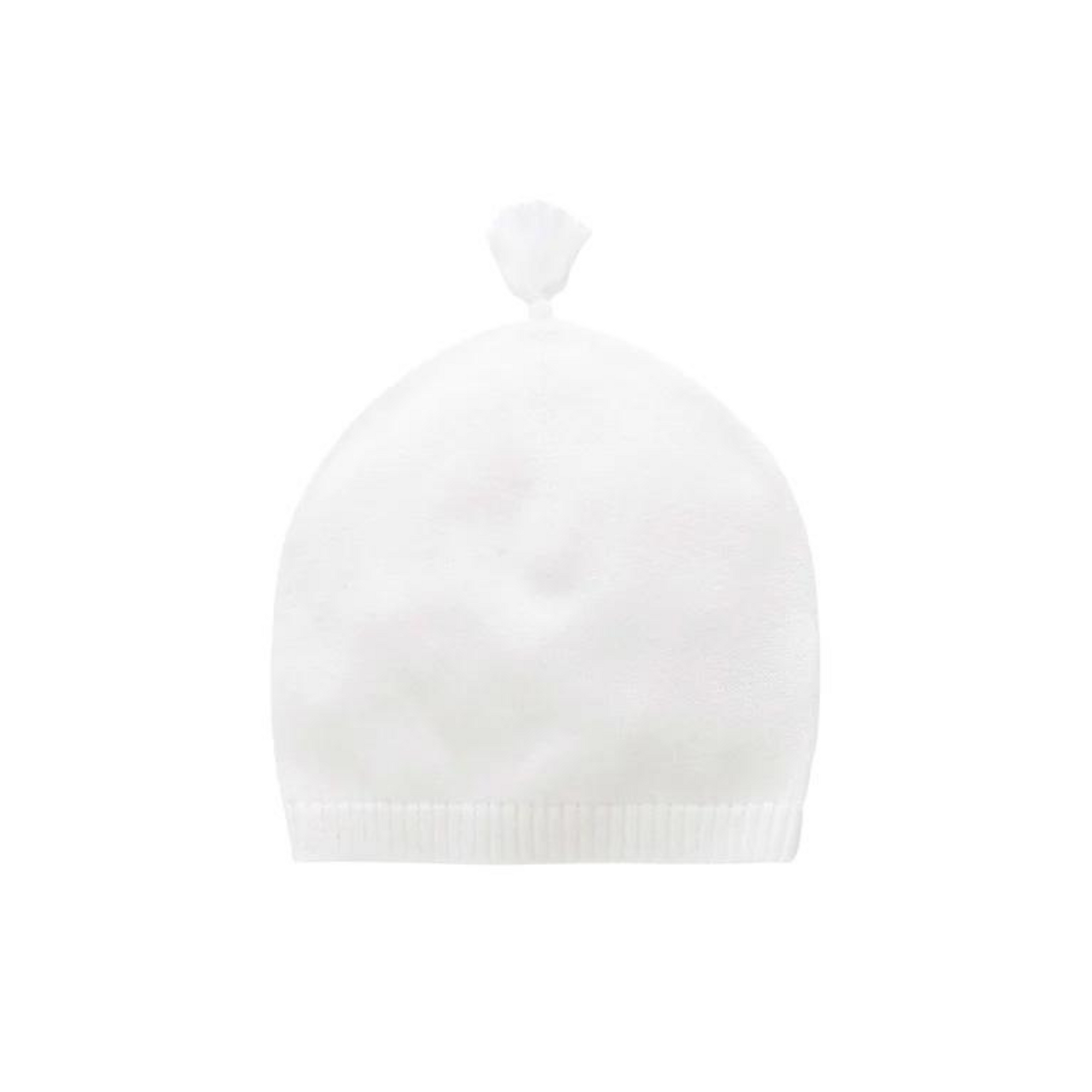 Purebaby Essentials Newborn Beanie - White