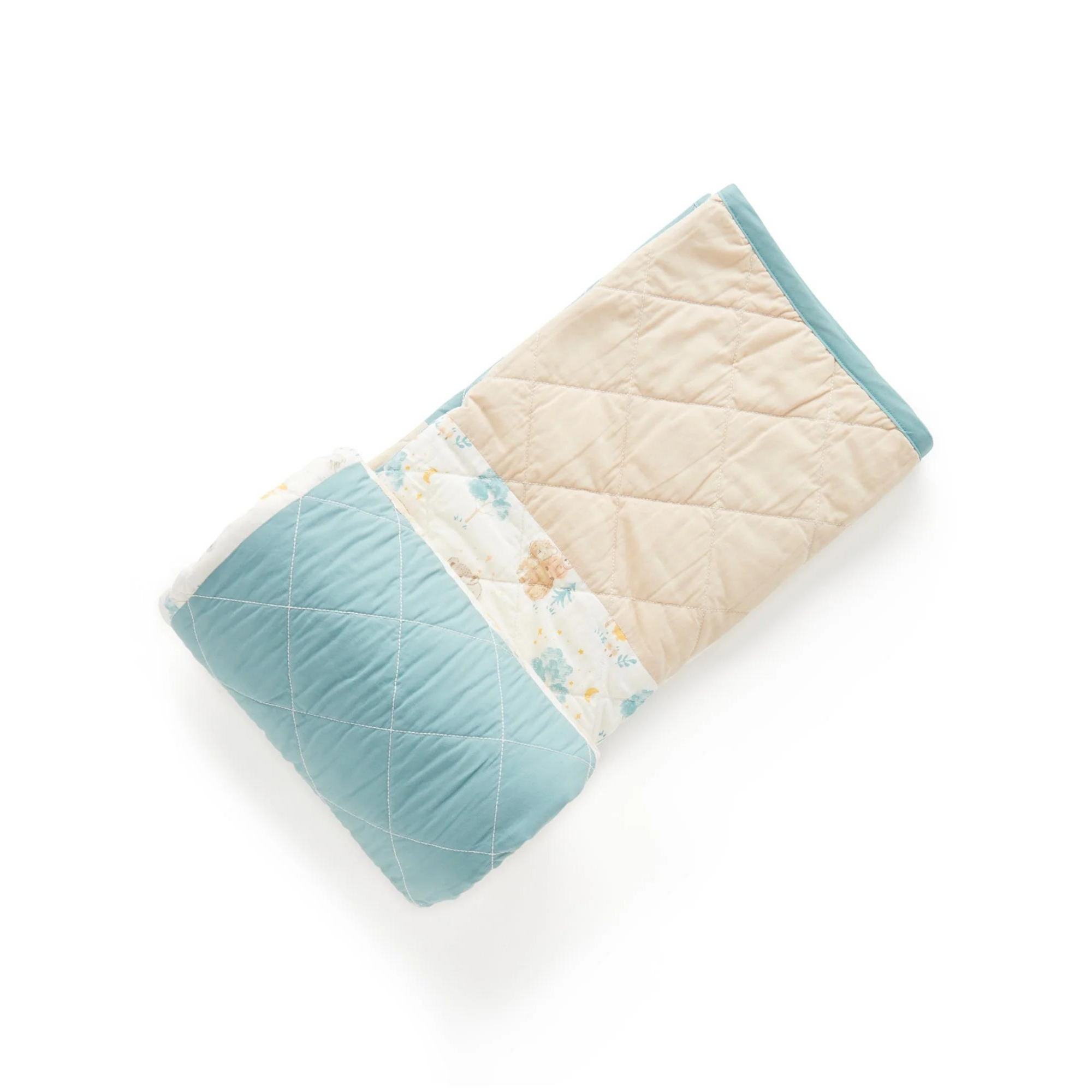 Purebaby Reversible Quilted Coverlet - Little Nap