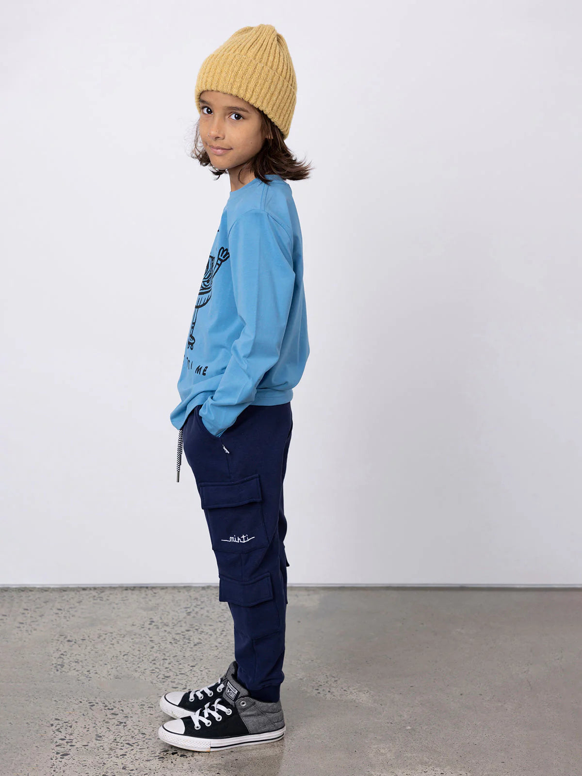 Minti Spaghetti Me Tee - Steel