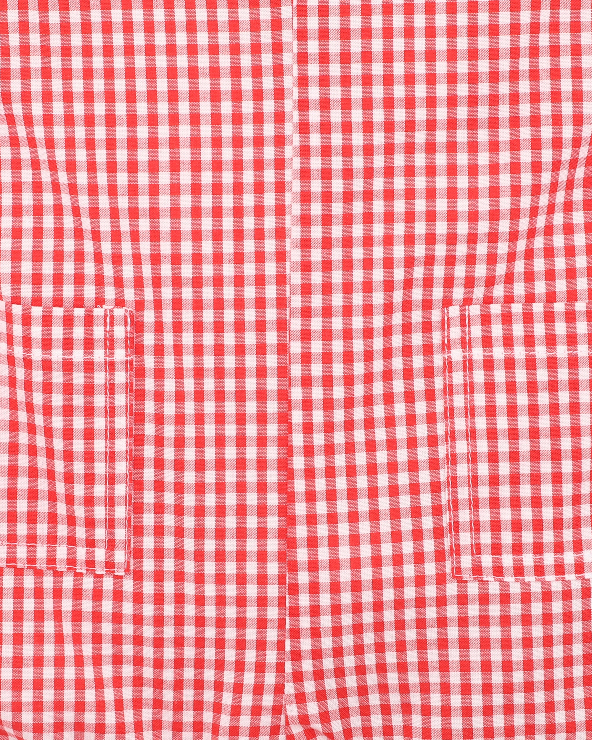 Festive Gingham Overalls