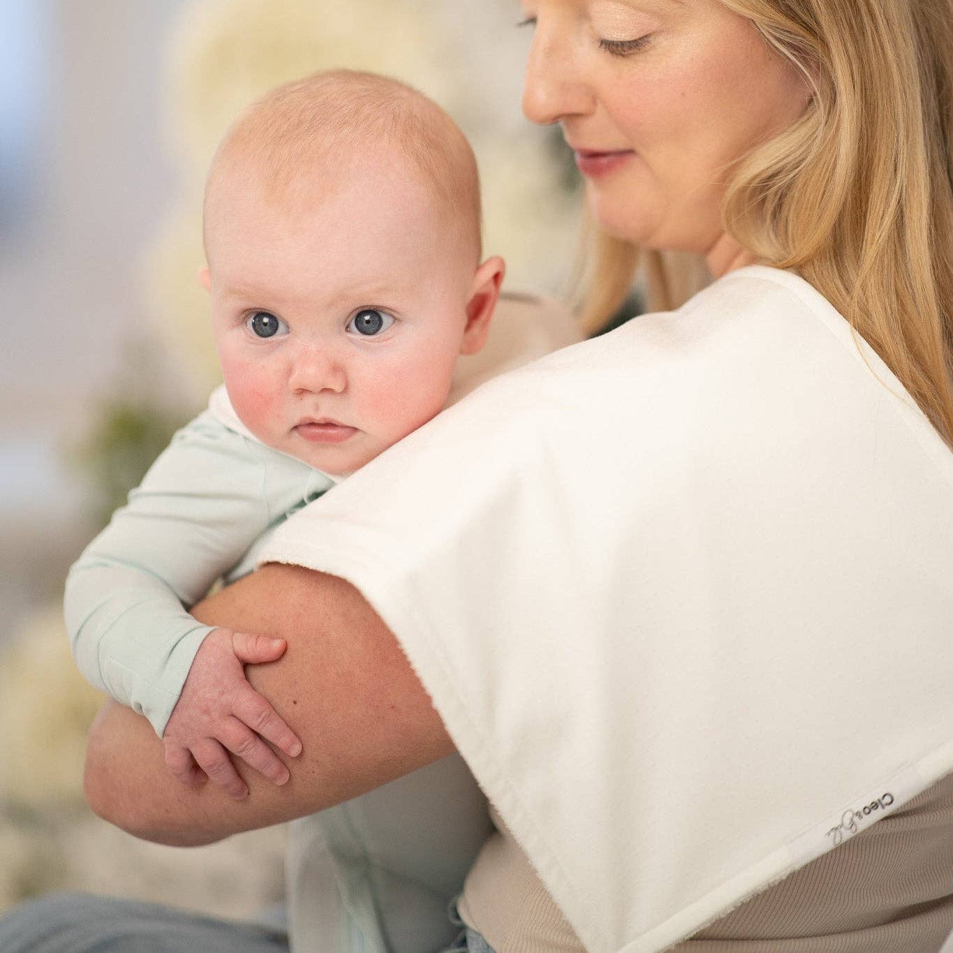 Waterproof Burp Cloths: Pink Peony