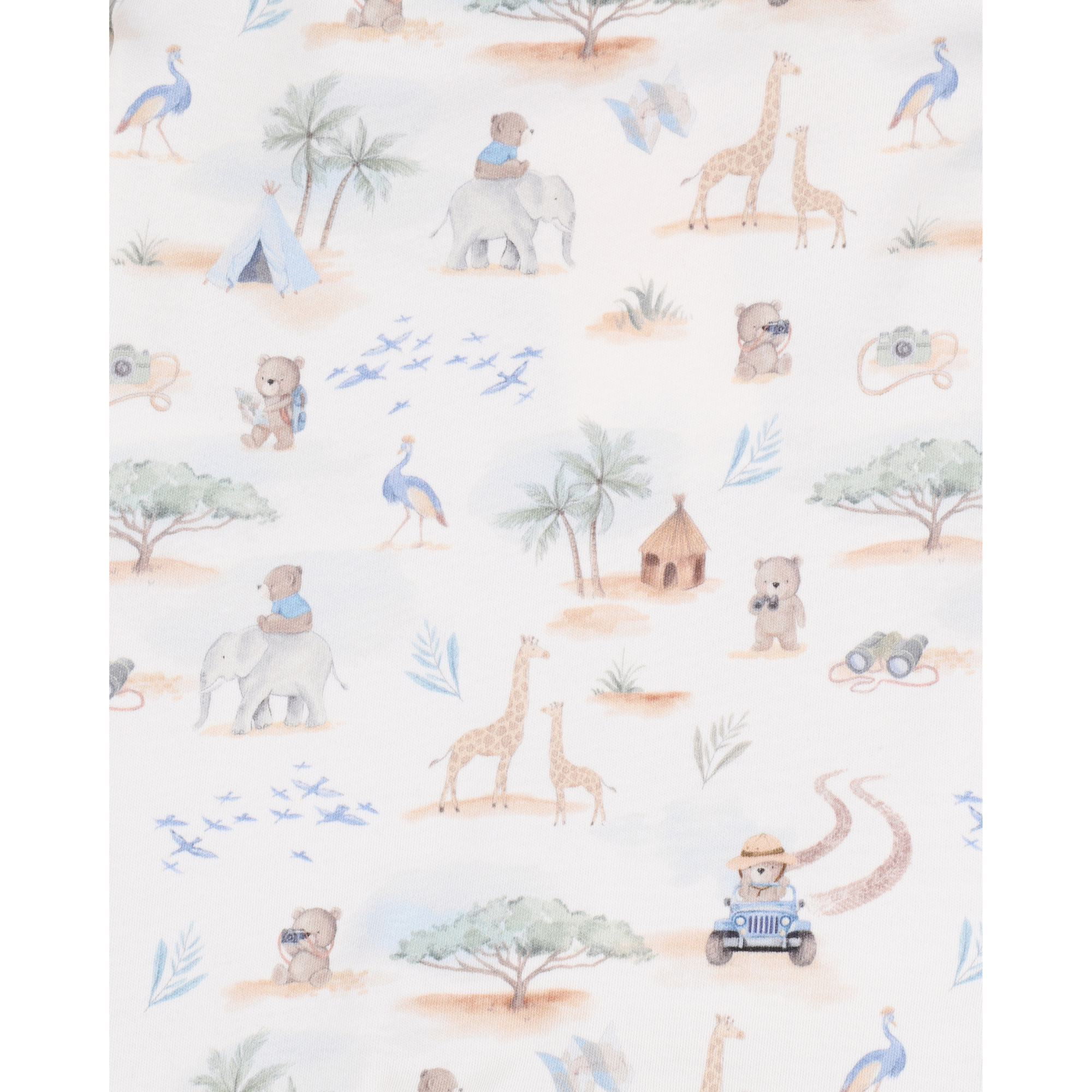Bebe Brady Organic Ls Zipsuit - Brady Print