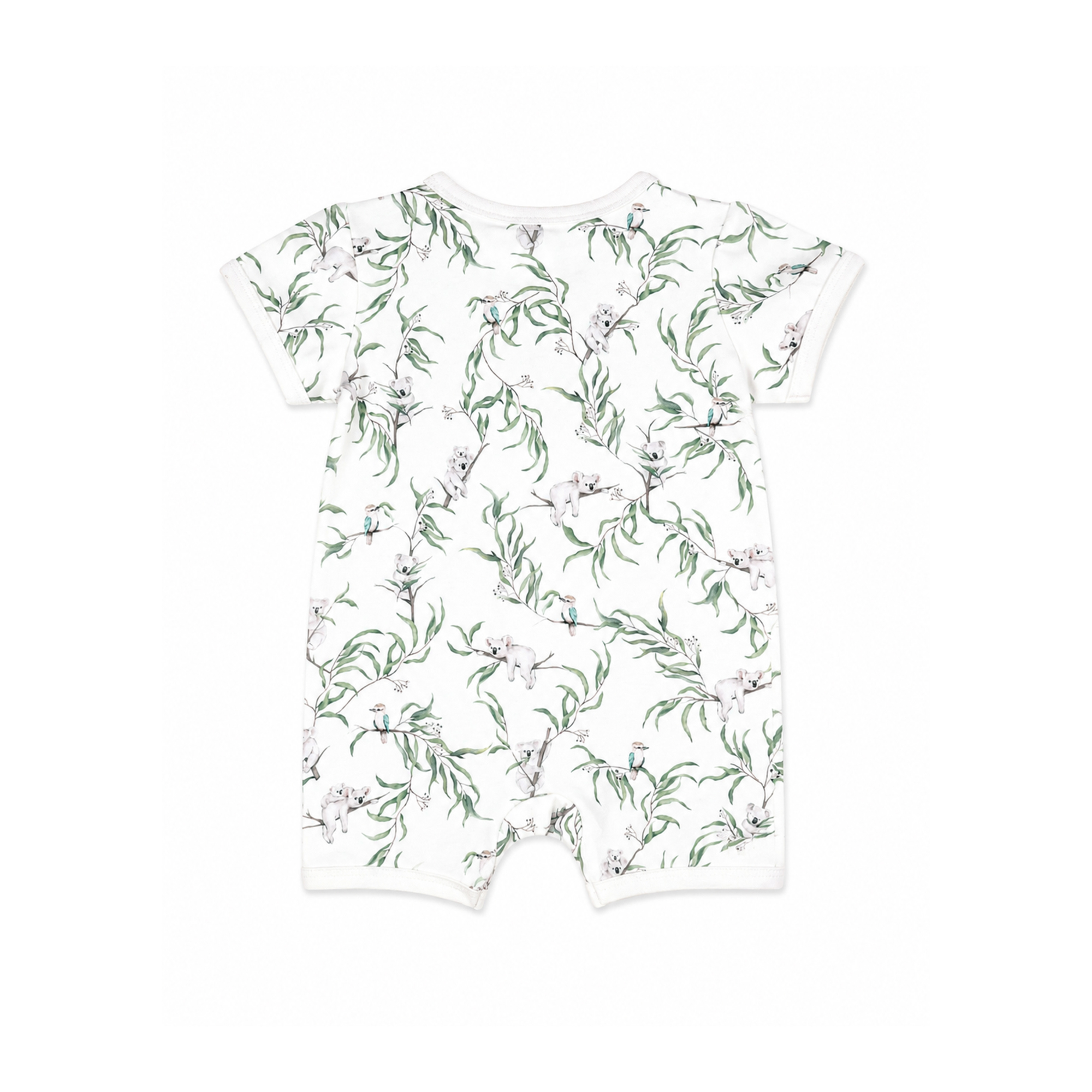 Bebe Taylor Organic Ss ZIP Romper - Taylor Print