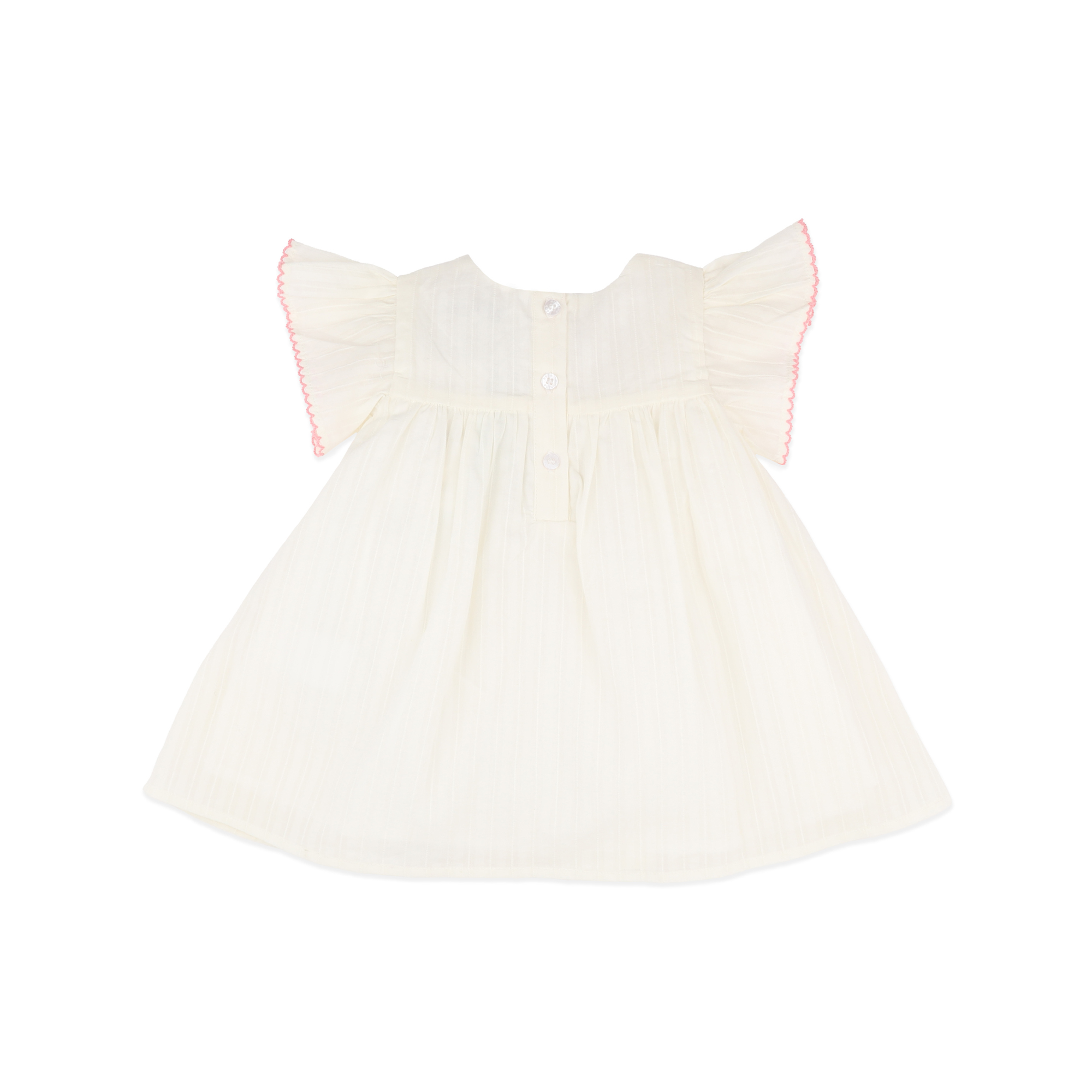 Bebe Willa Embroidery Dress - Cream
