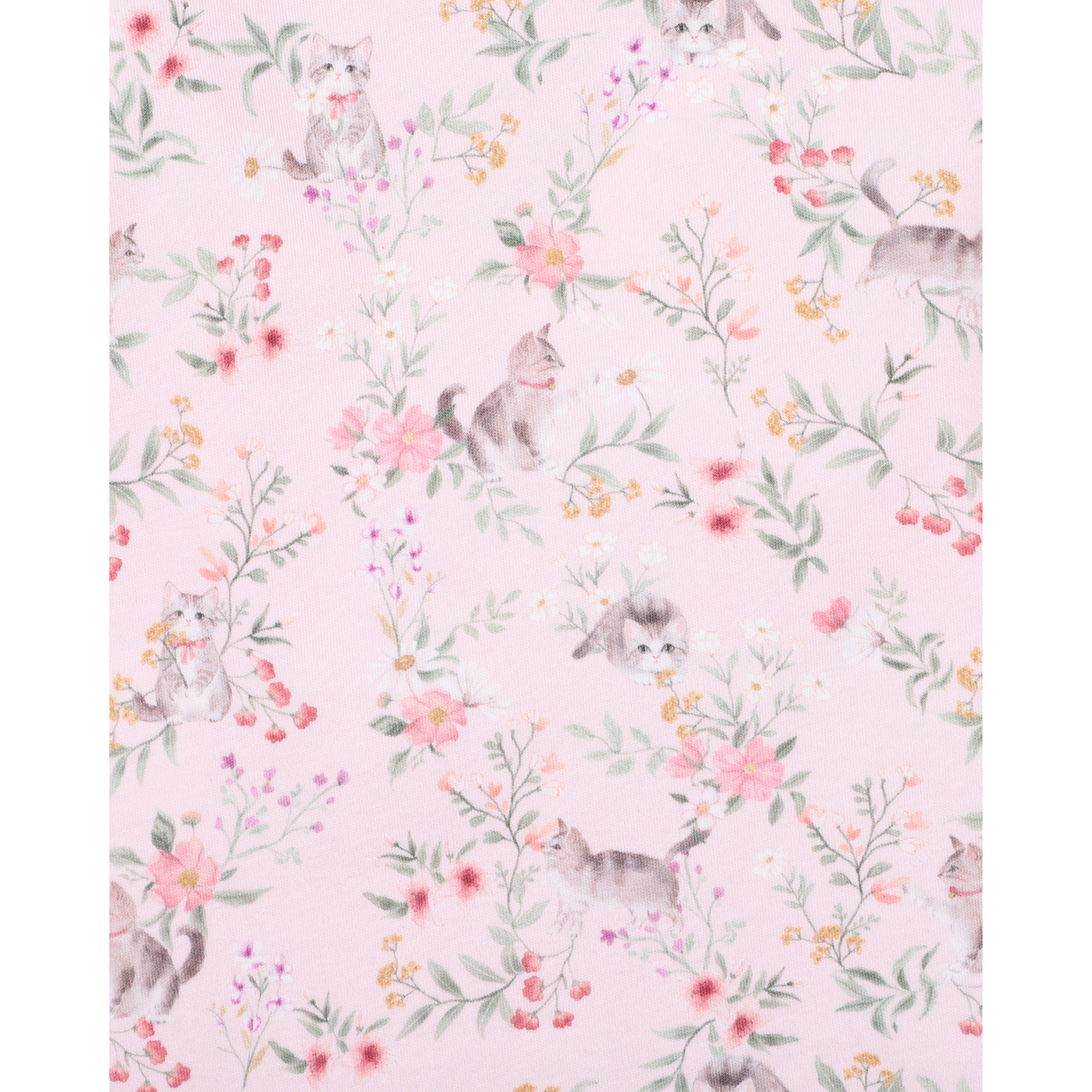 Bebe Willa Organic Ss ZIP Romper - Willa Print