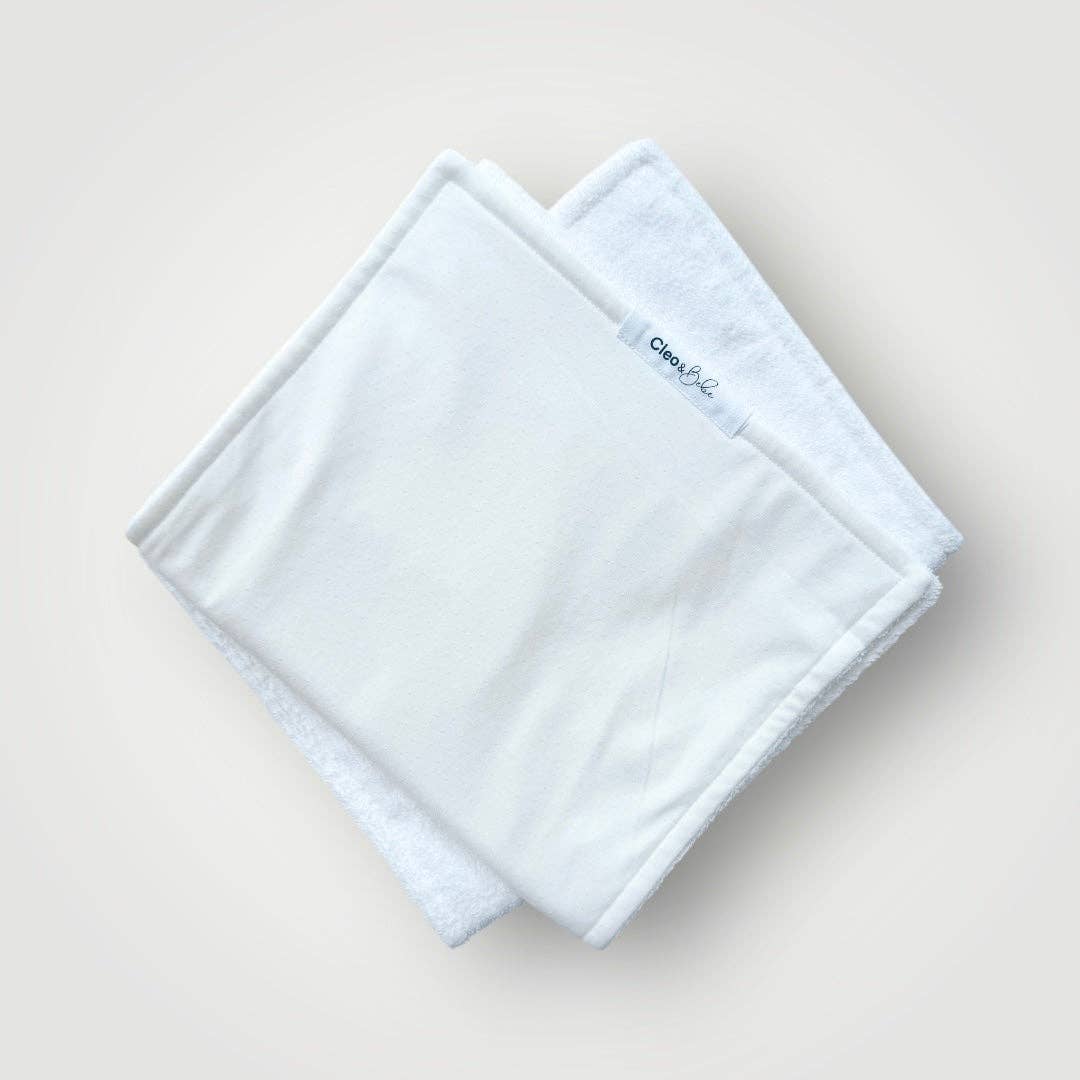 Waterproof Burp Cloths: Pink Peony