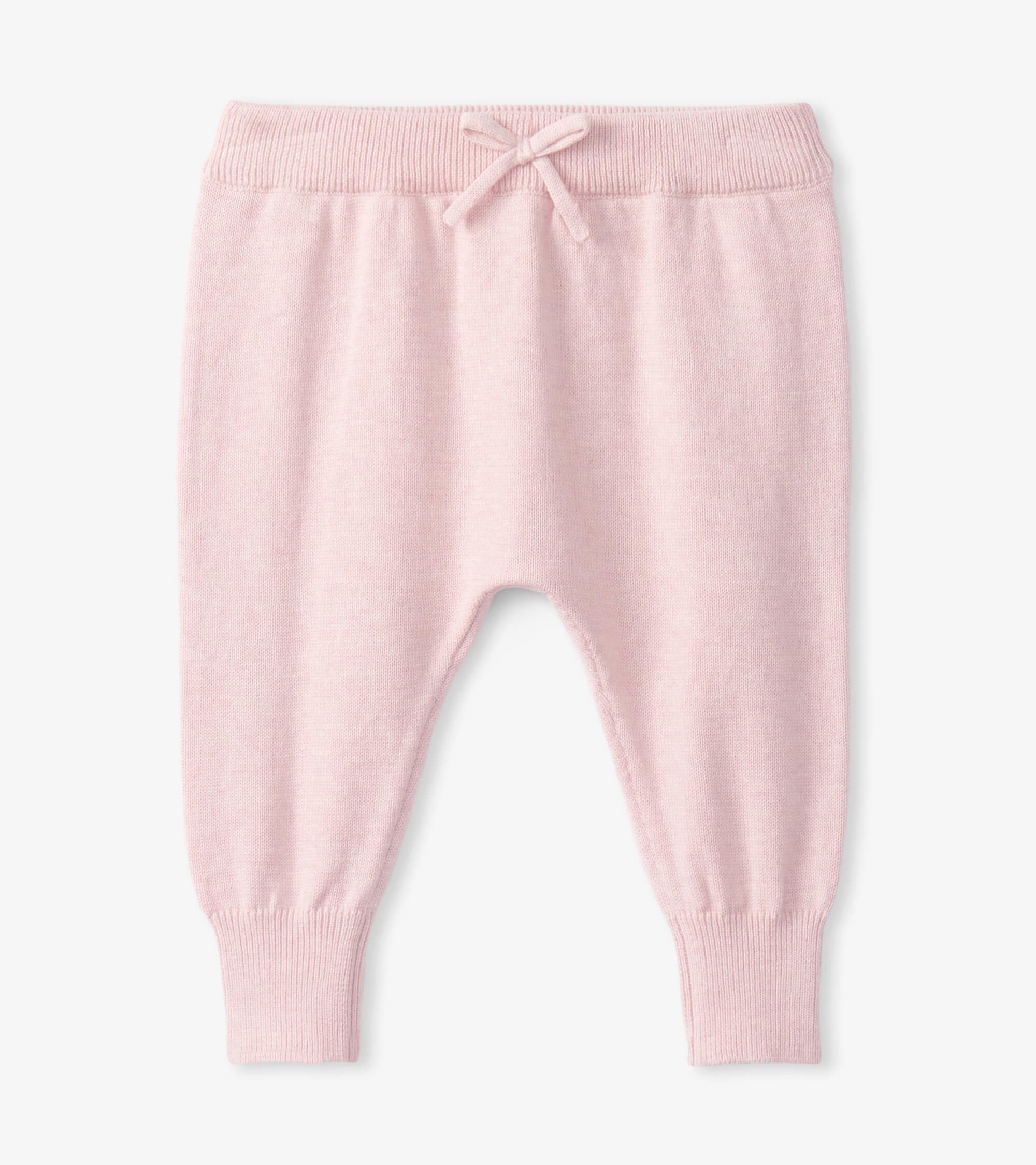 Hatley Rose Melange Pull On Sweater Pant - Bridal Rose Melagne