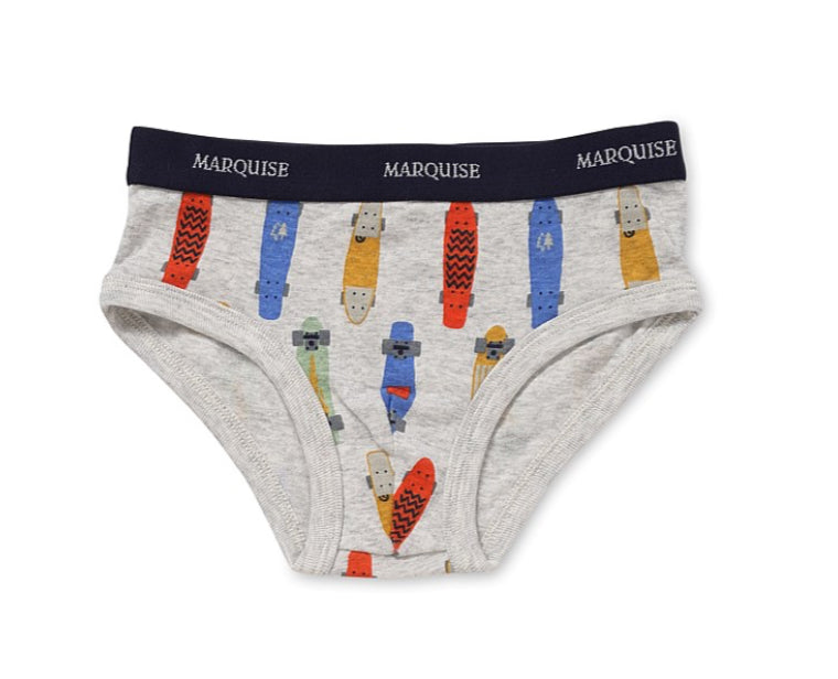 Marquise  Boys Skateboards 2 Pack Underwear - Blue Print