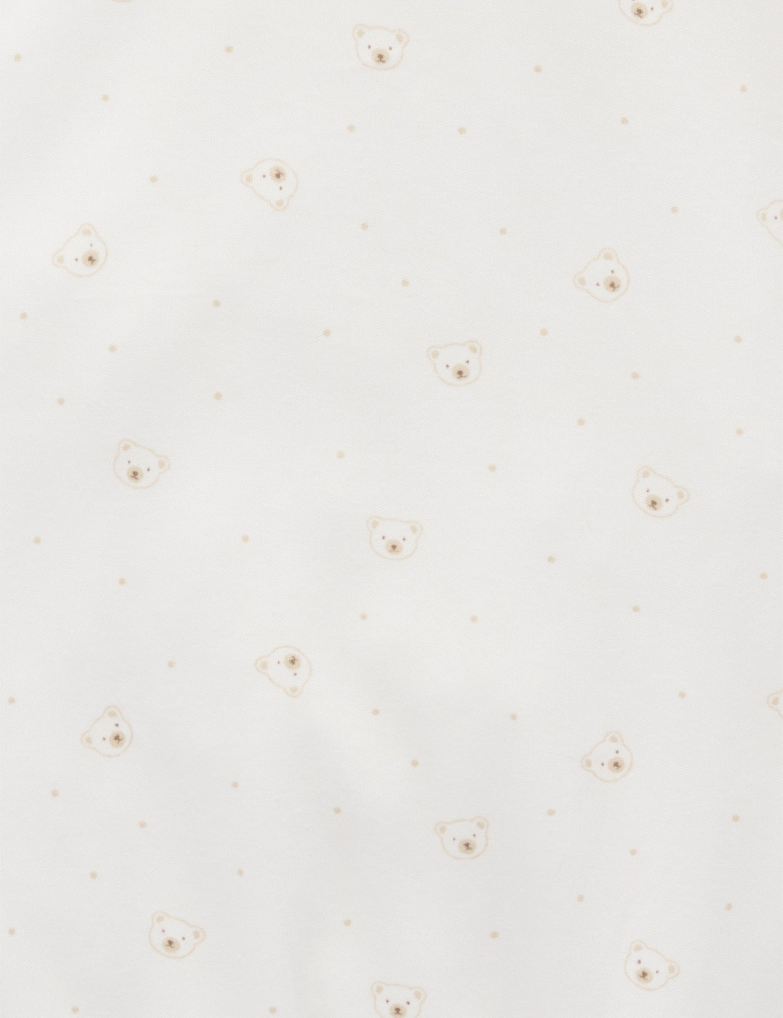 Purebaby Sleepsuit - Vanilla Bear