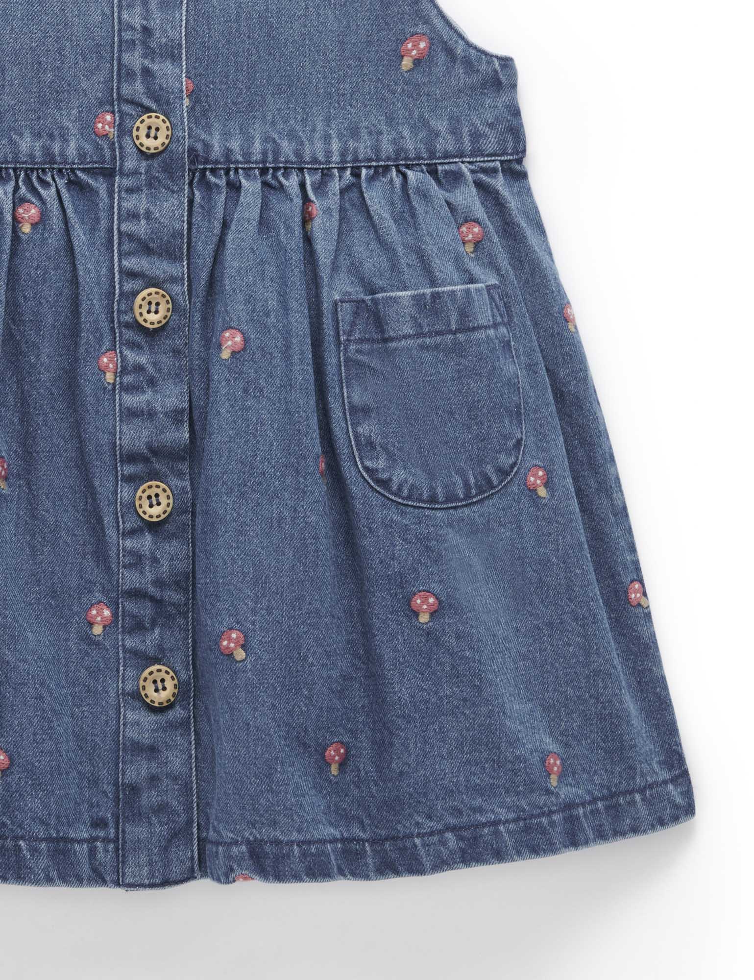 Embroidered Pinnie Toadstool Broderie