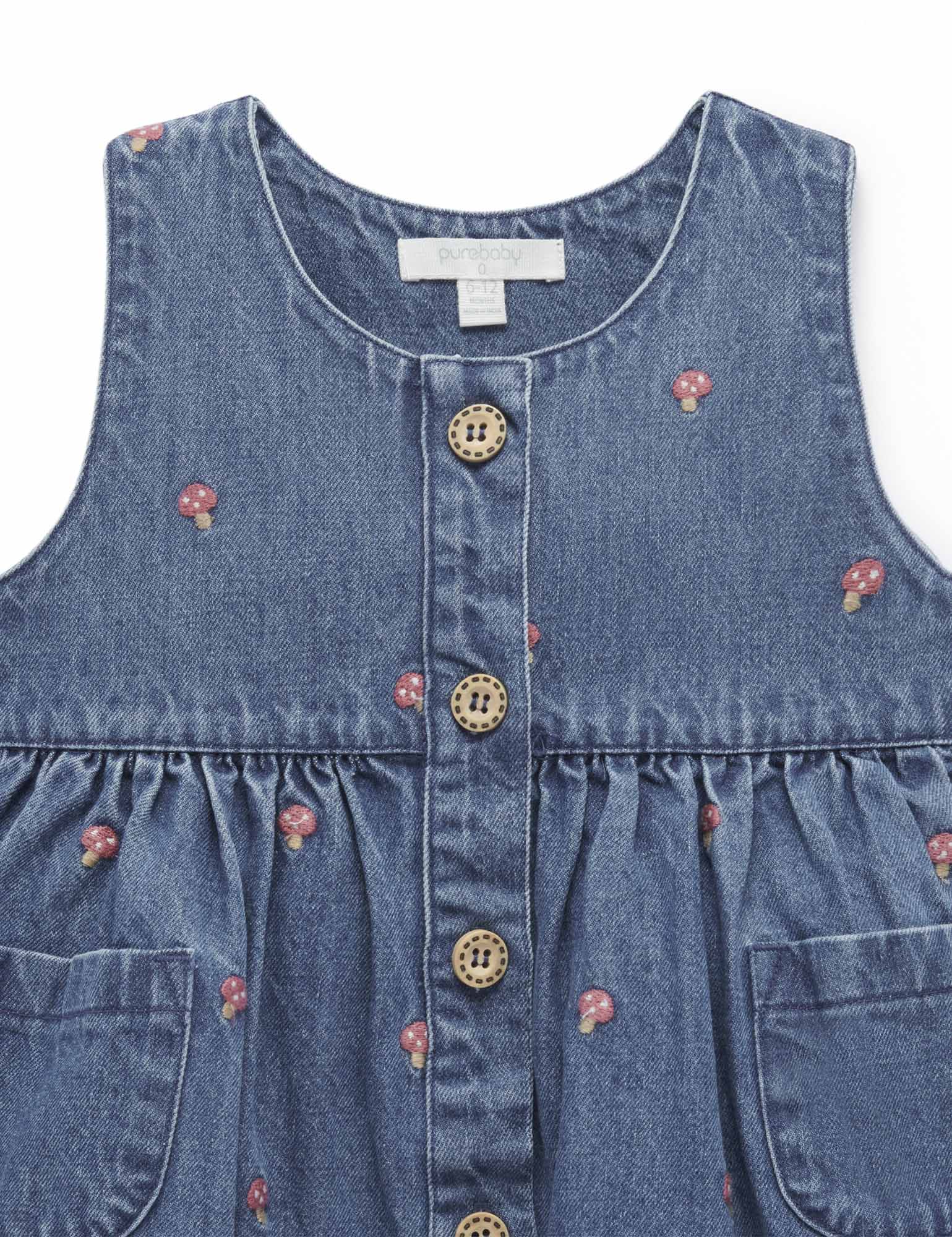 Embroidered Pinnie Toadstool Broderie