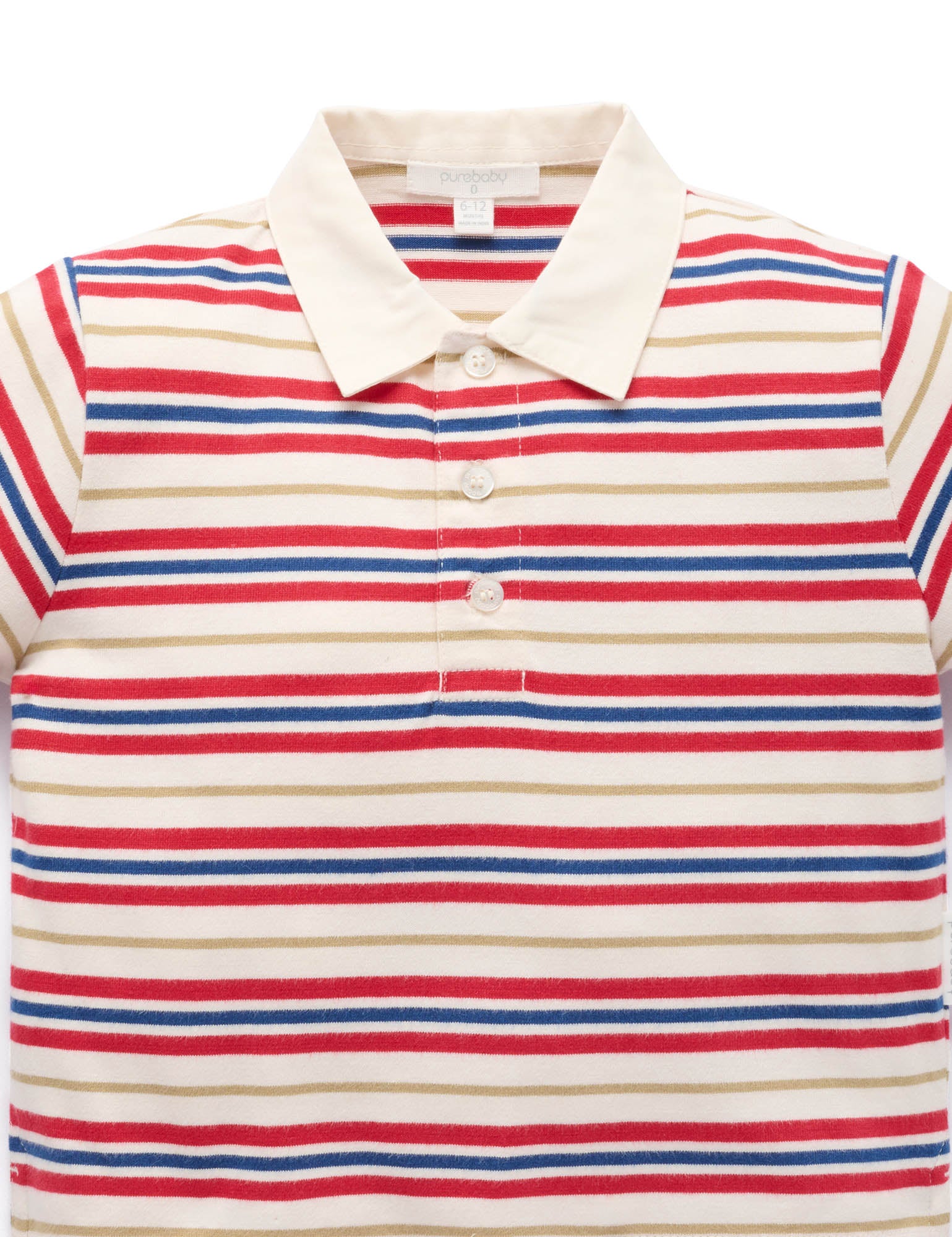 Oversized Striped Polo - Celebration striped