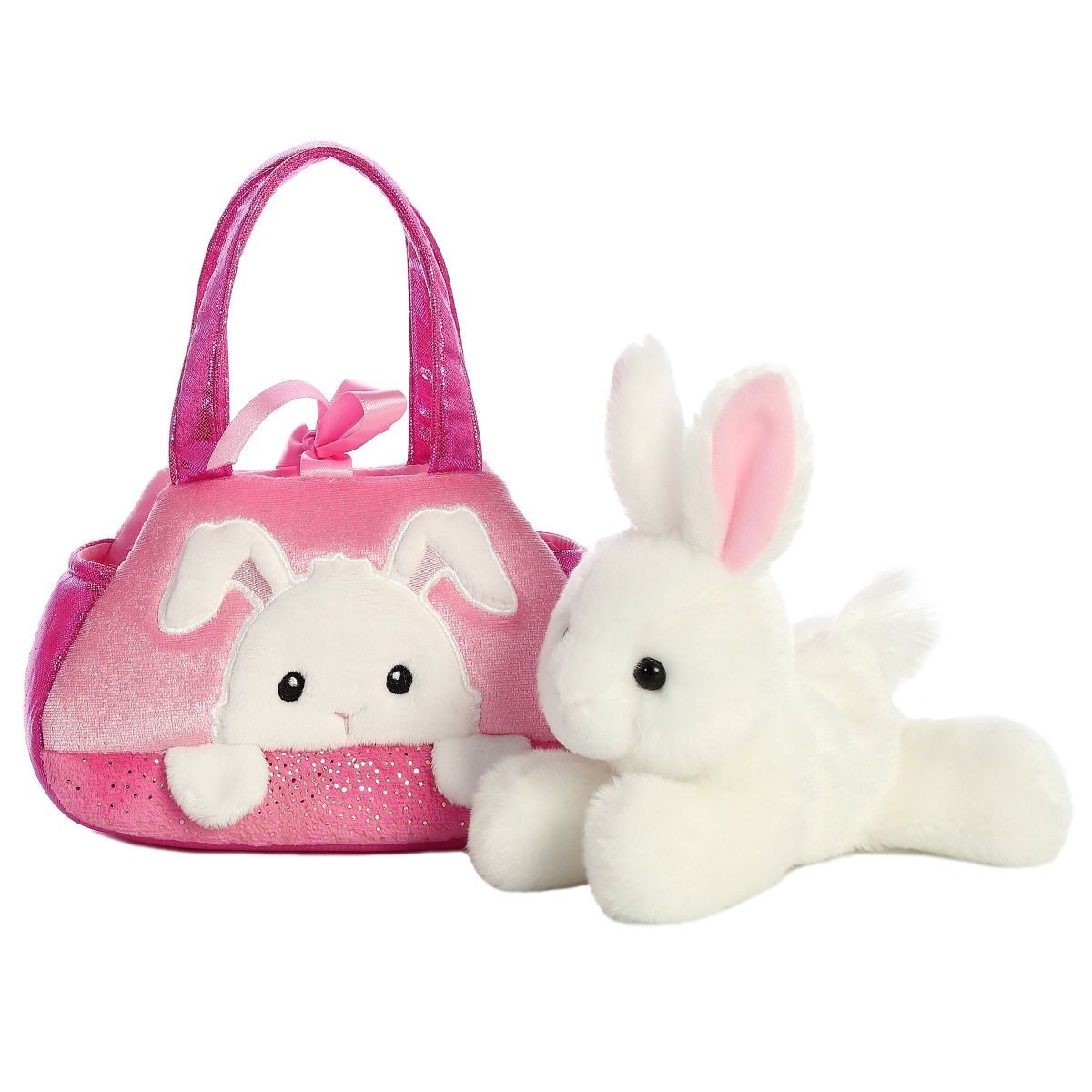 Fancy Pals Pink Bunny in a Pink Bag