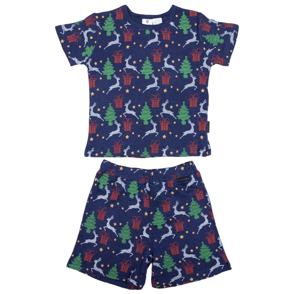 Korango Cotton Christmas Short Sleeve Pyjamas