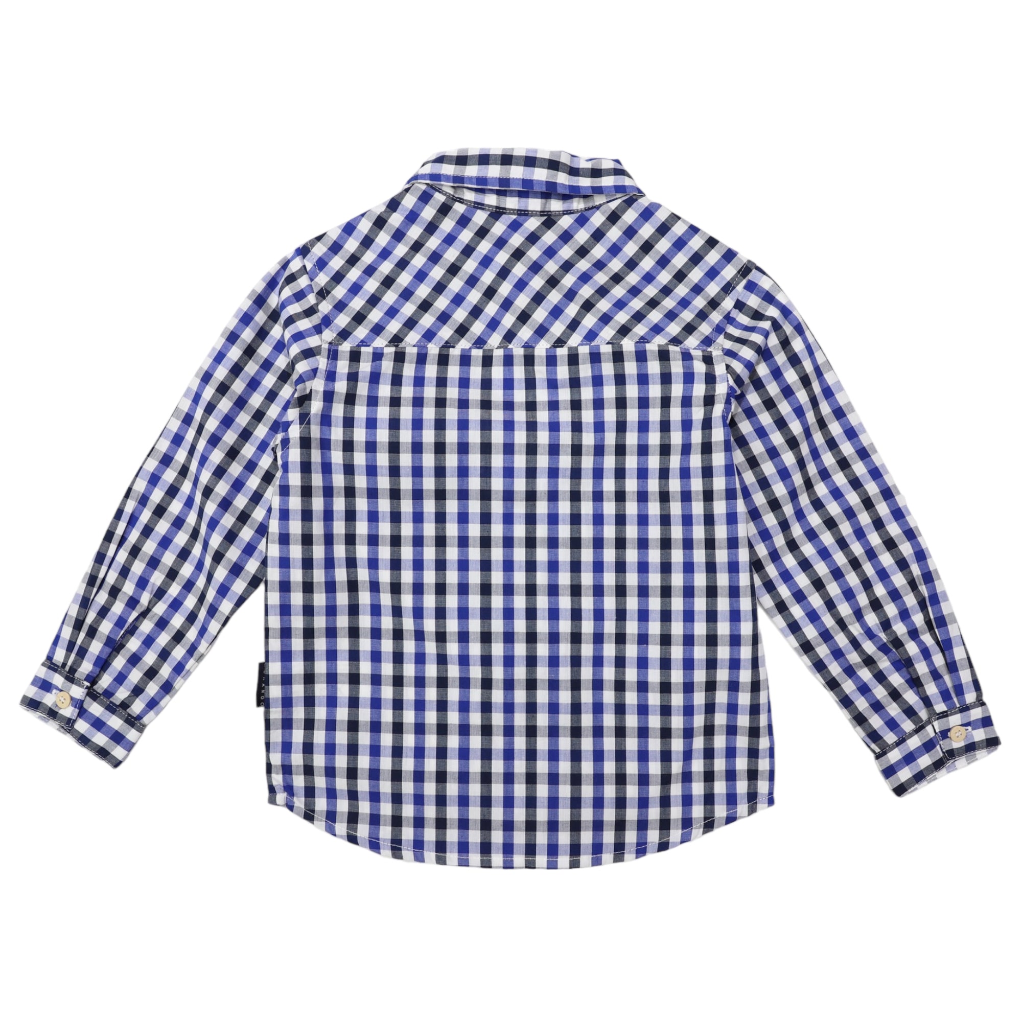 Korango Long Sleeve Shirt Check Design - Blue