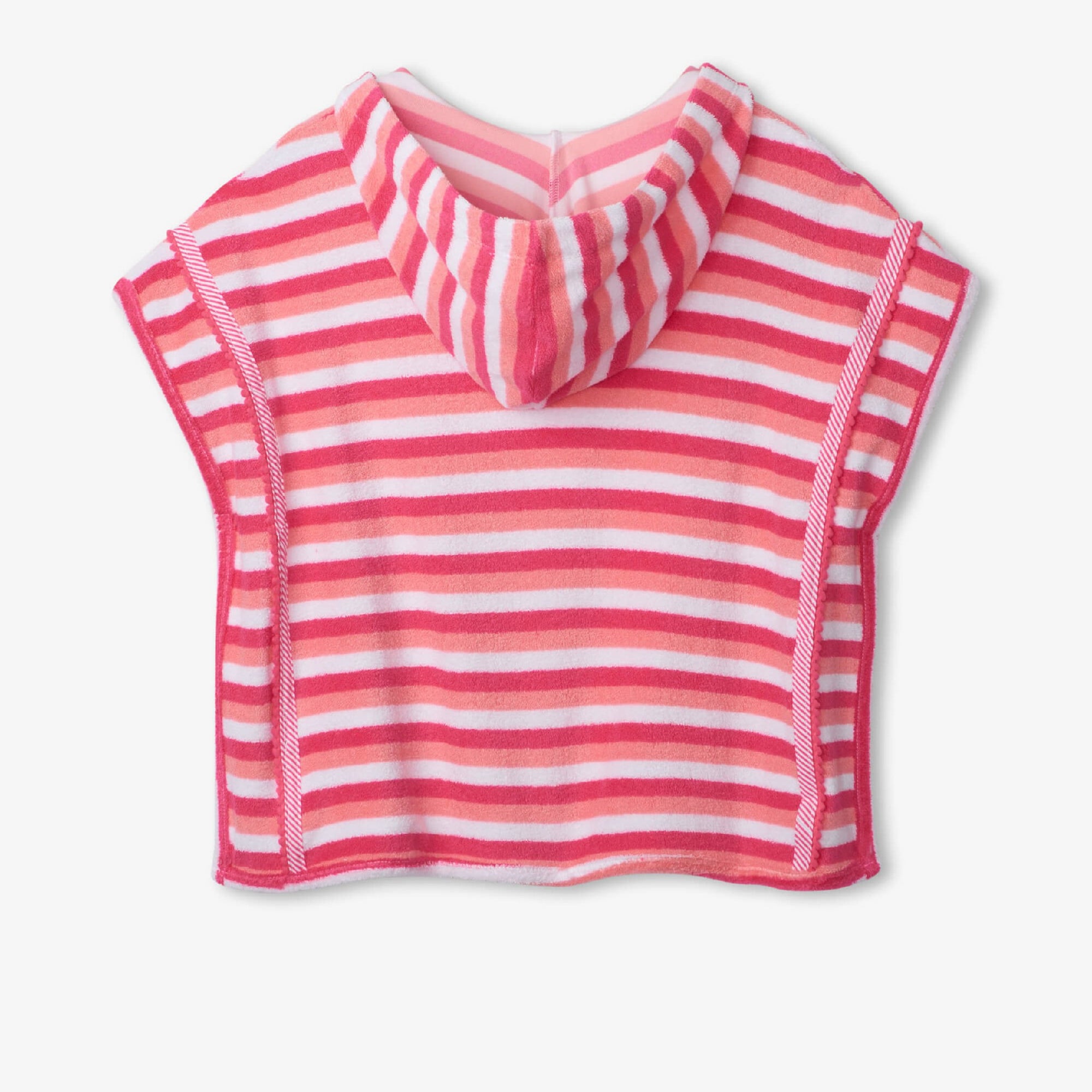 Hatley Girls Cotton Candy Stripes Hooded Terry Cover Up