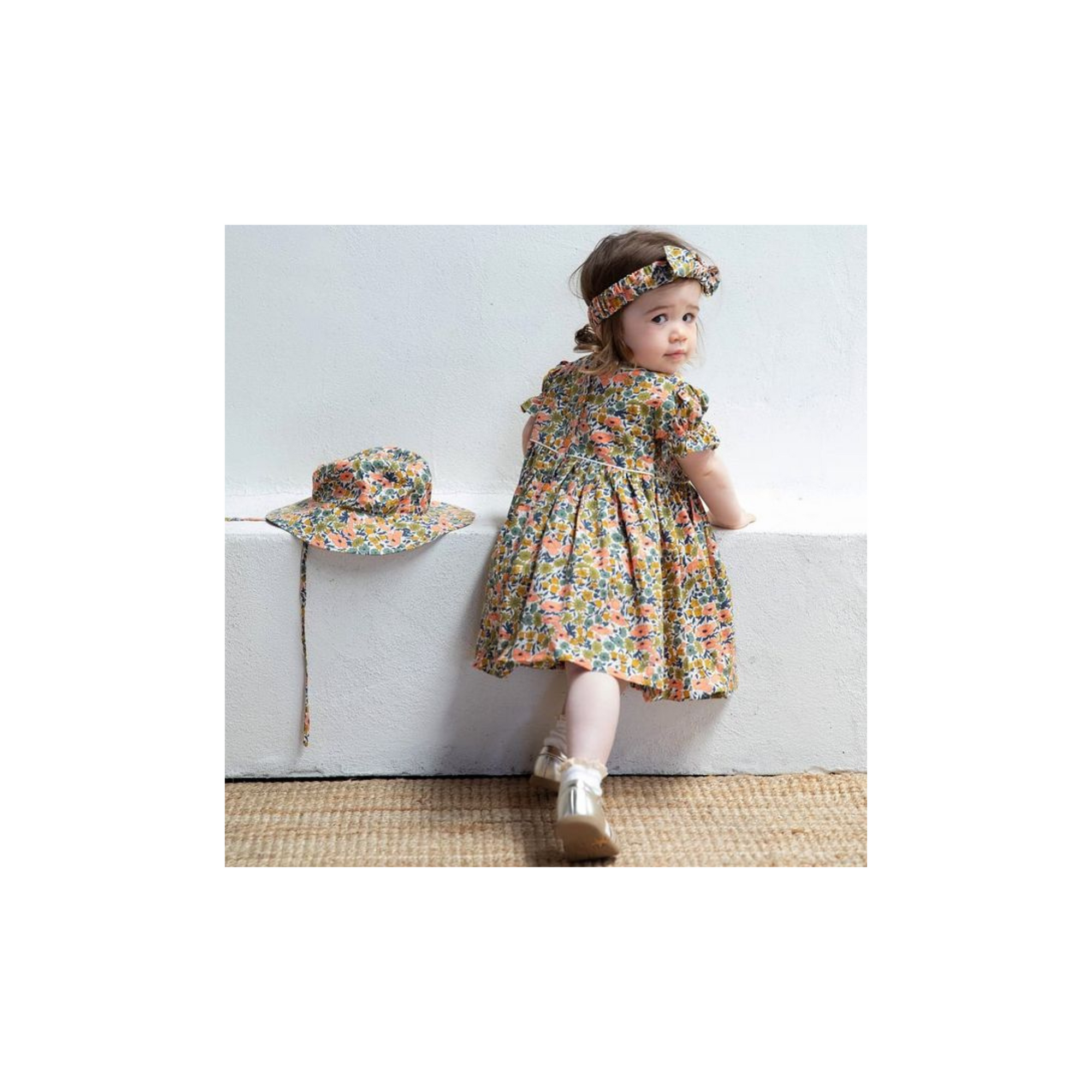 Smox Rox Hazel Dress - Olive and Slate Florals