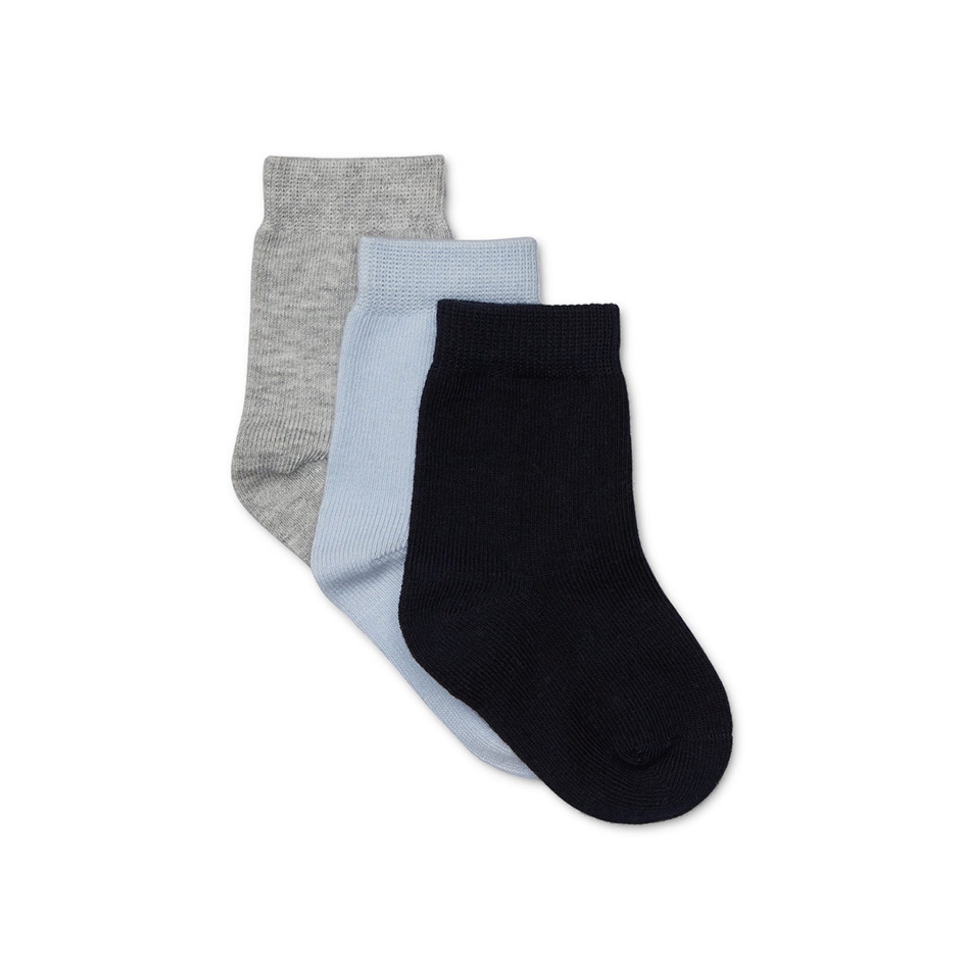 Marquise Knitted Socks - 3 pack Navy/Blue/Grey