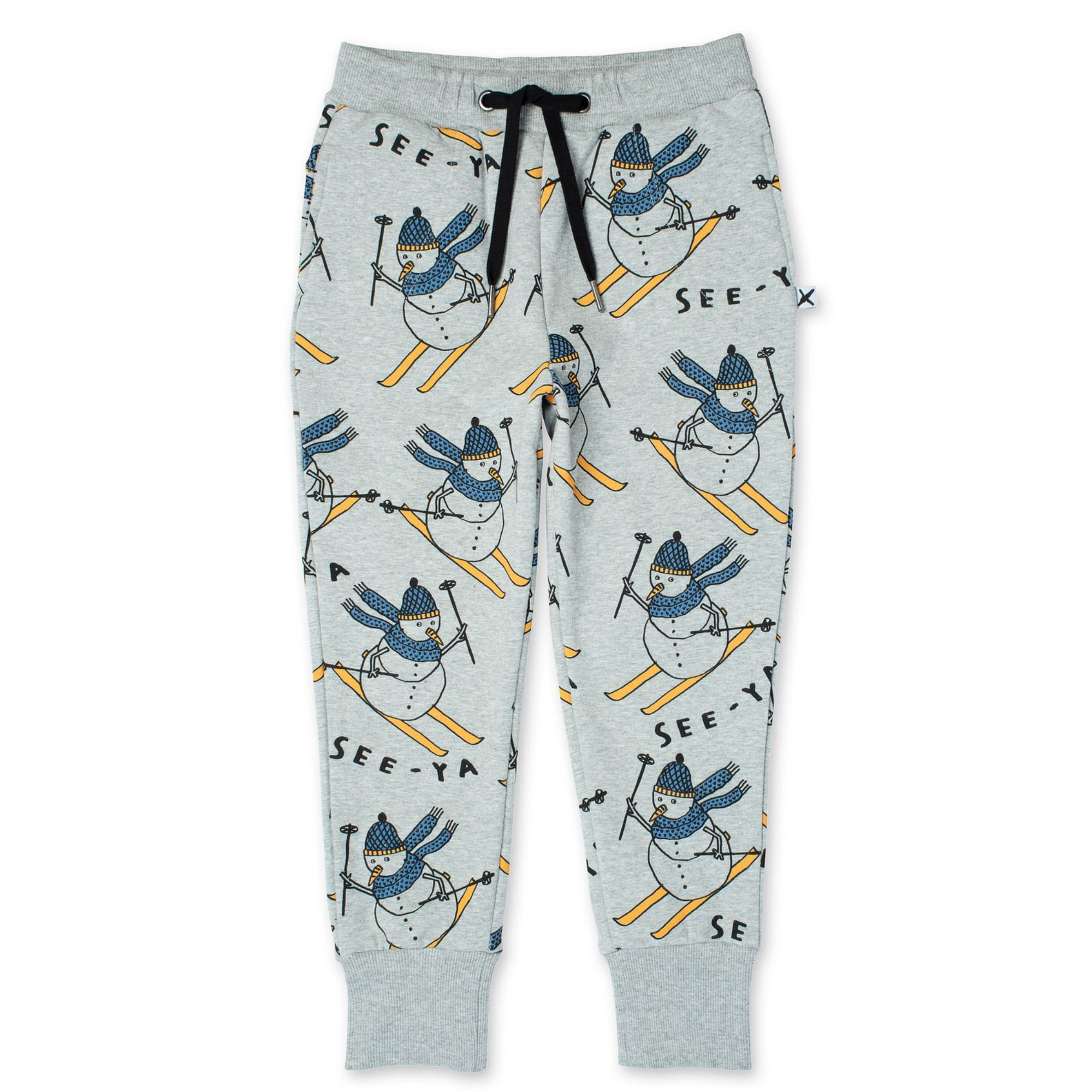 Minti Speedy Snowman Furry Trackies  -  Grey Marle