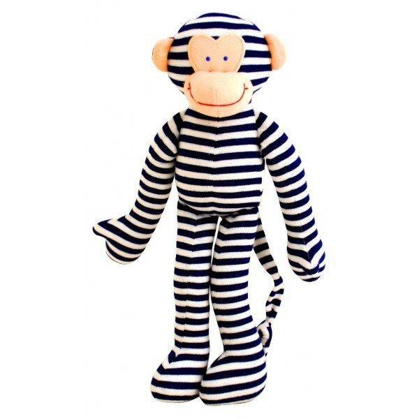 Alimrose Designs Monkey Toy Rattle - Navy - rattles - Alimrose