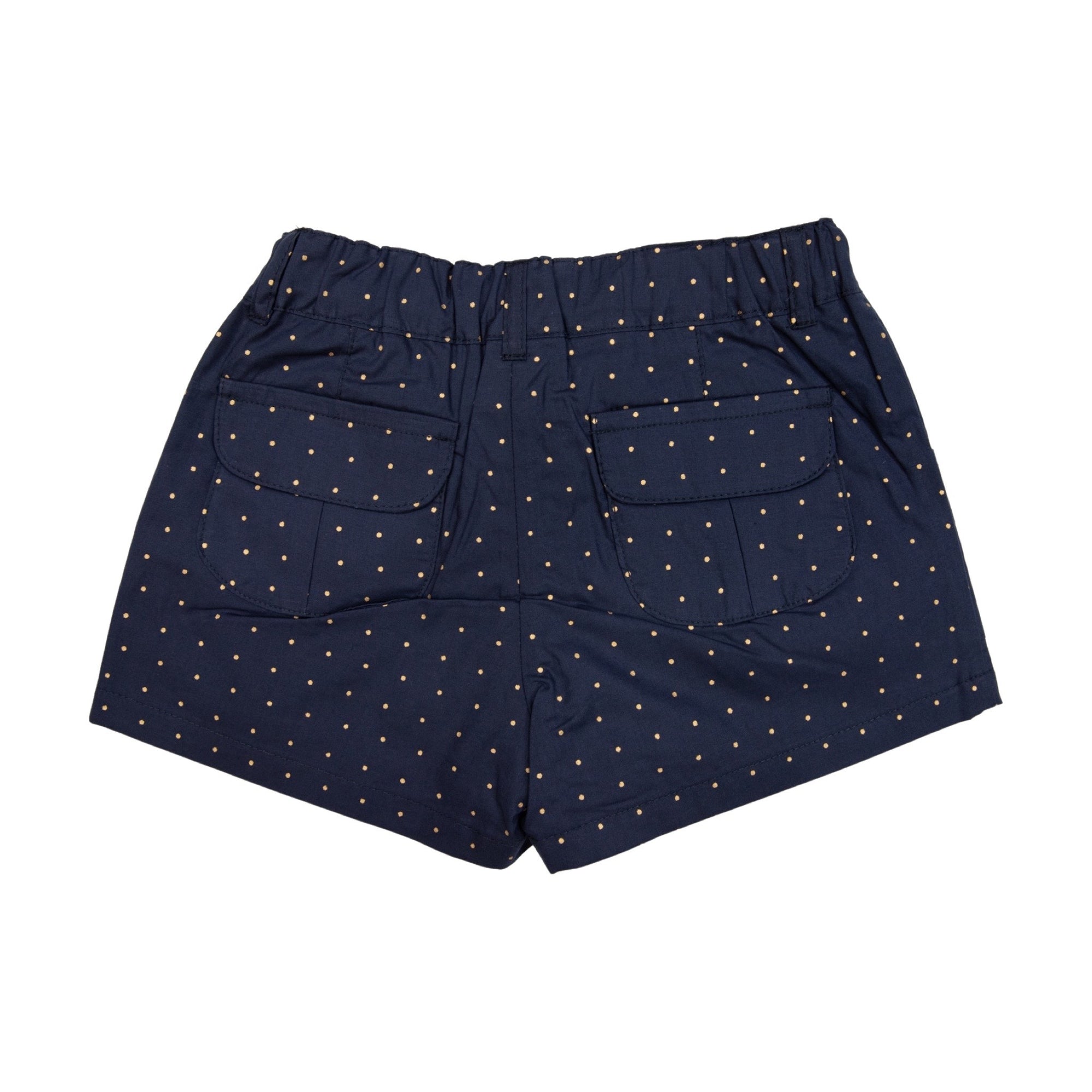 Korango Gold Spot Cotton Poplin Short - Navy