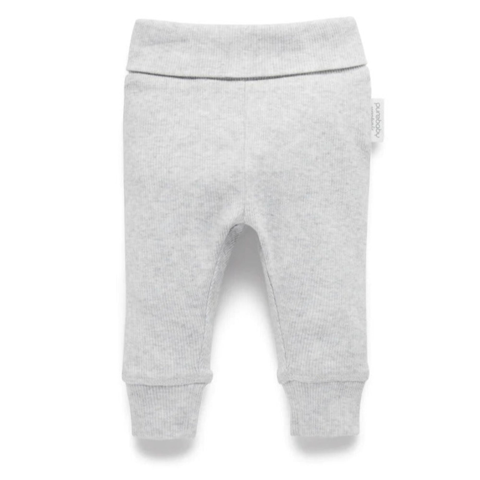 Purebaby Everyday Legging - Pale Grey Melange