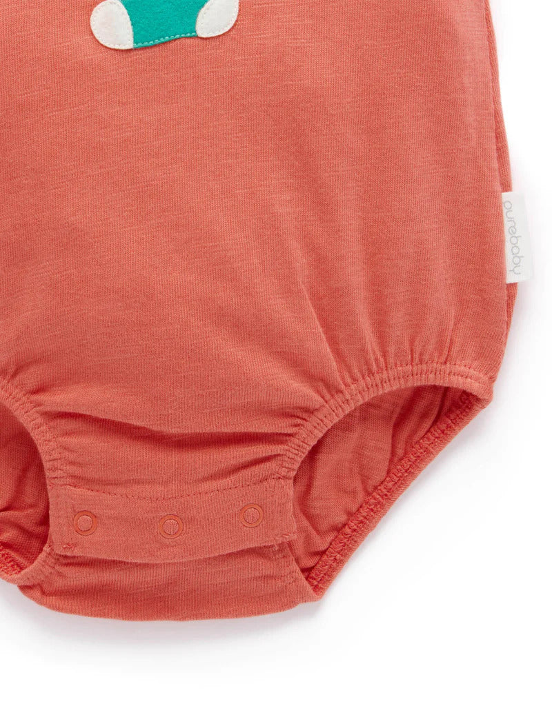 Purebaby Christmas Surprise Bodysuit - Sunset