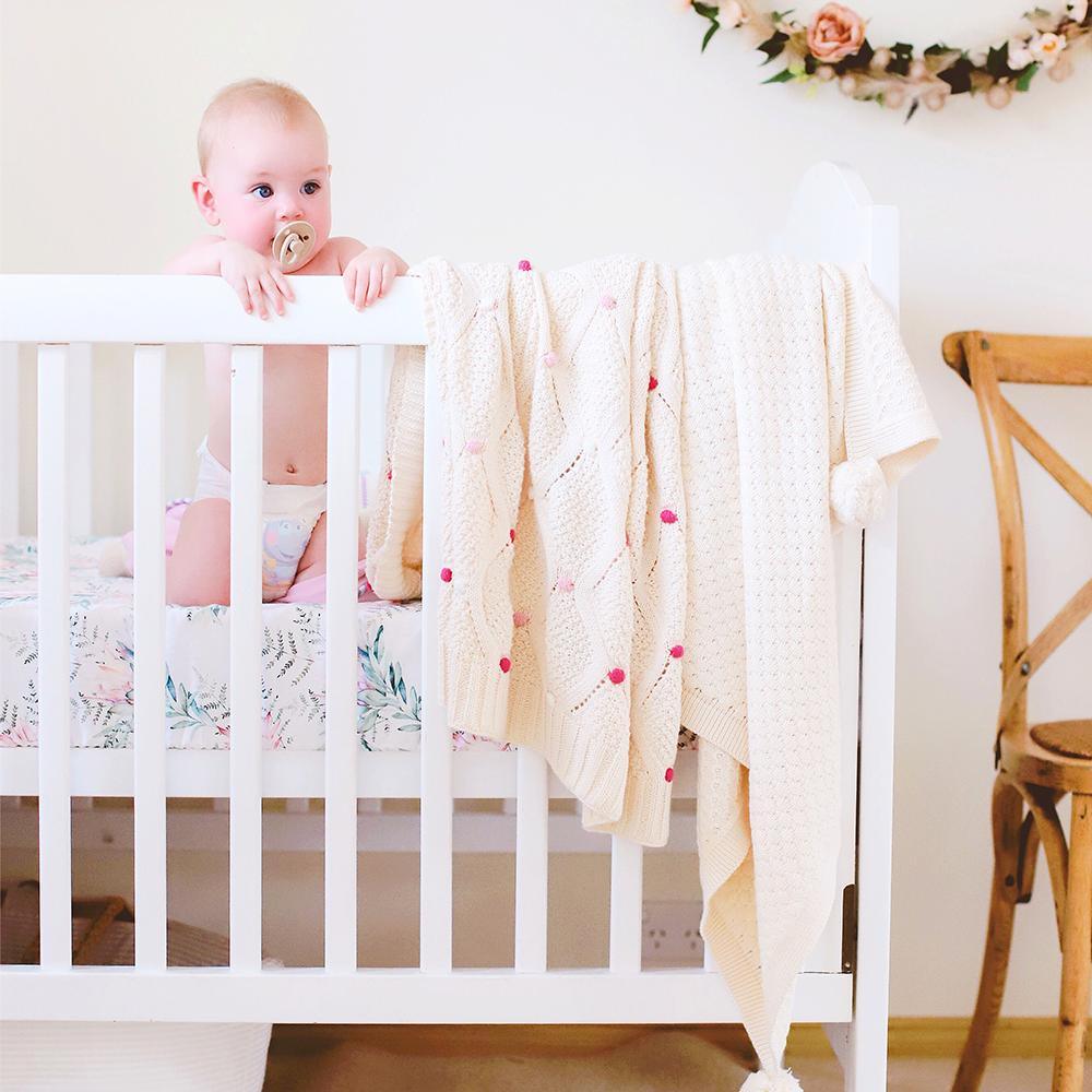 Di Lusso Lucy Baby Blanket - Pink - Blanket - Di Lusso