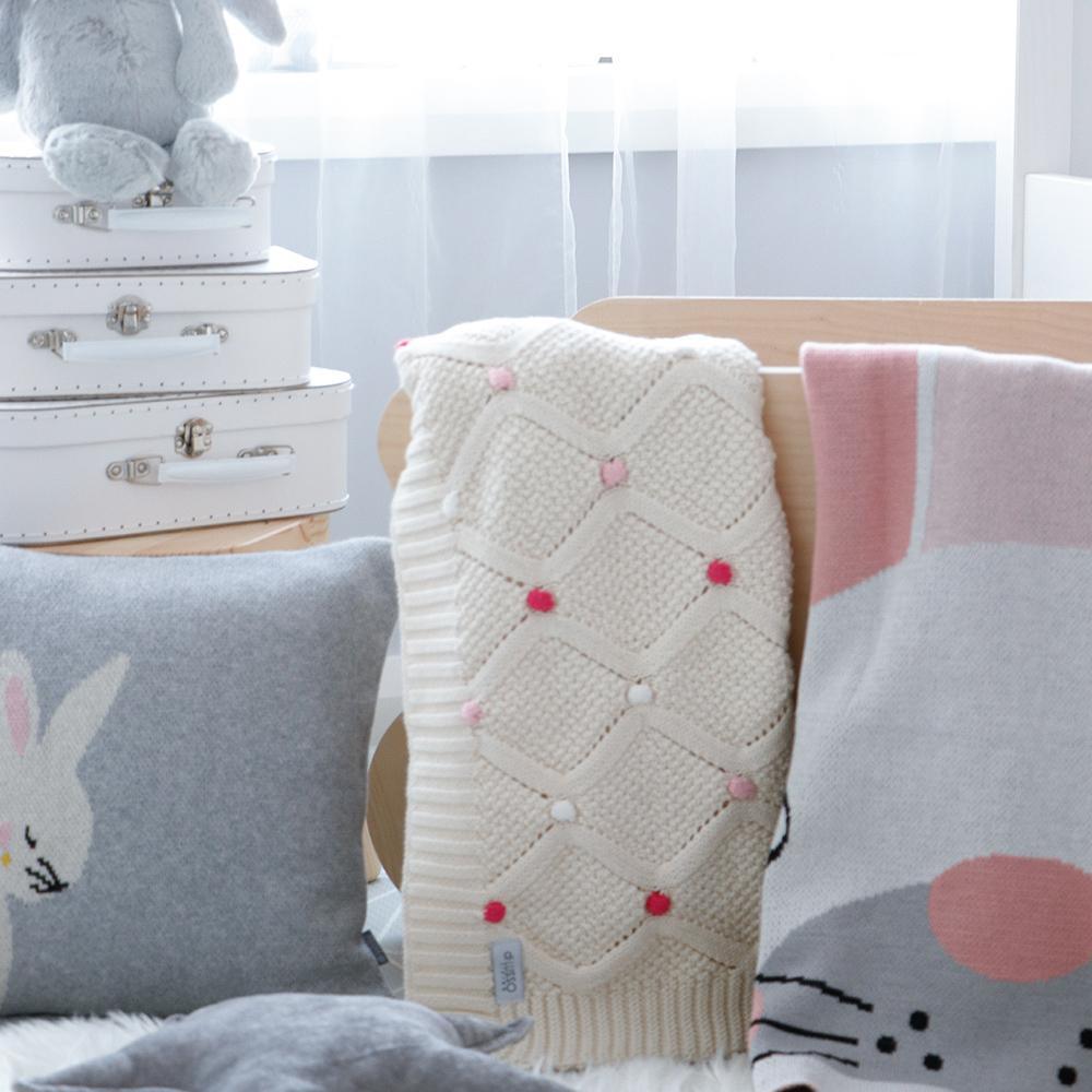 Di Lusso Lucy Baby Blanket - Pink - Blanket - Di Lusso