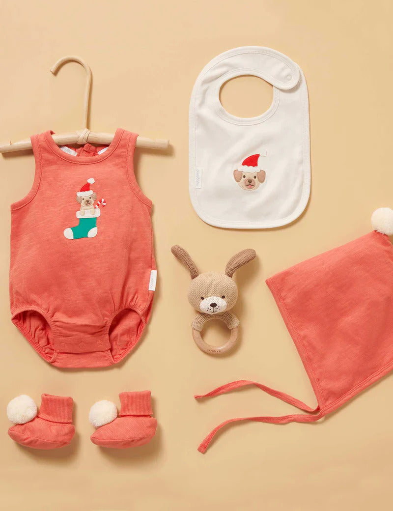 Purebaby Christmas Surprise Bodysuit - Sunset