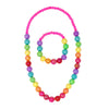 Rainbow Beads Necklace &amp; Bracelet Set