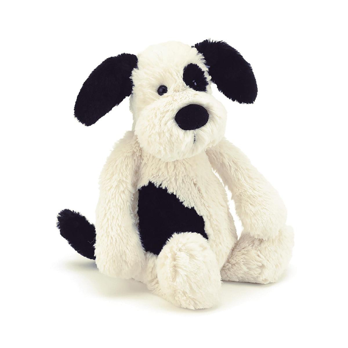 Jellycat Bashful Black and Cream Puppy - Medium - Accessory - Independent studios