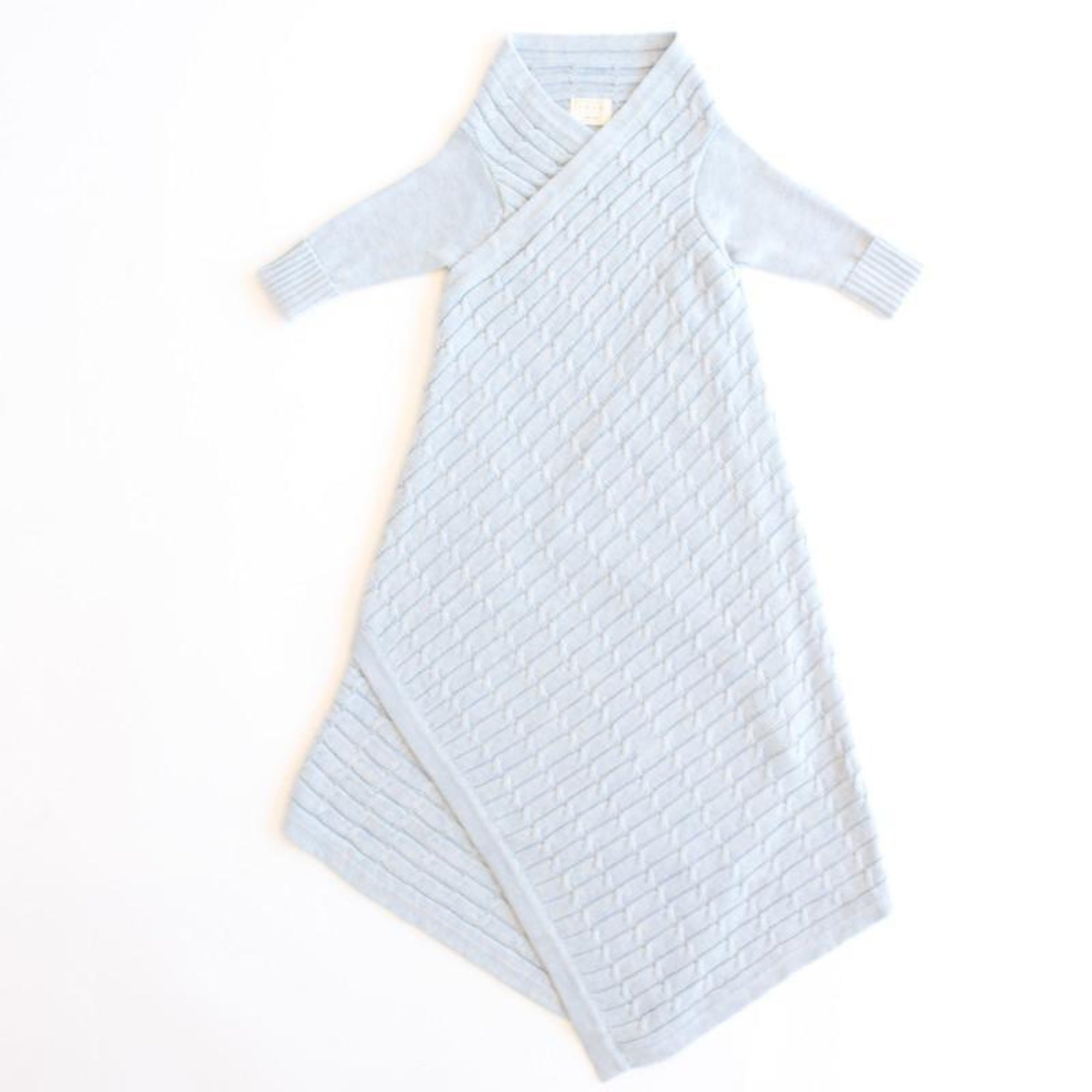Jujo Shwrap All Over Cable - Pale Blue Melange - Baby Wrap - Jujo
