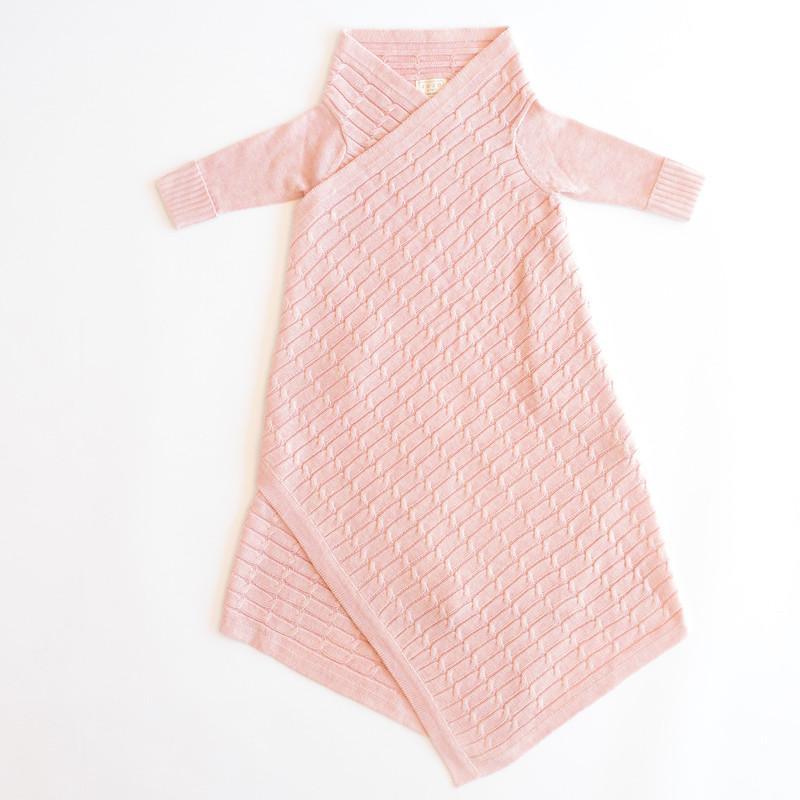 Jujo Shwrap All Over Cable - Pale Pink Melange - Baby Wrap - Jujo