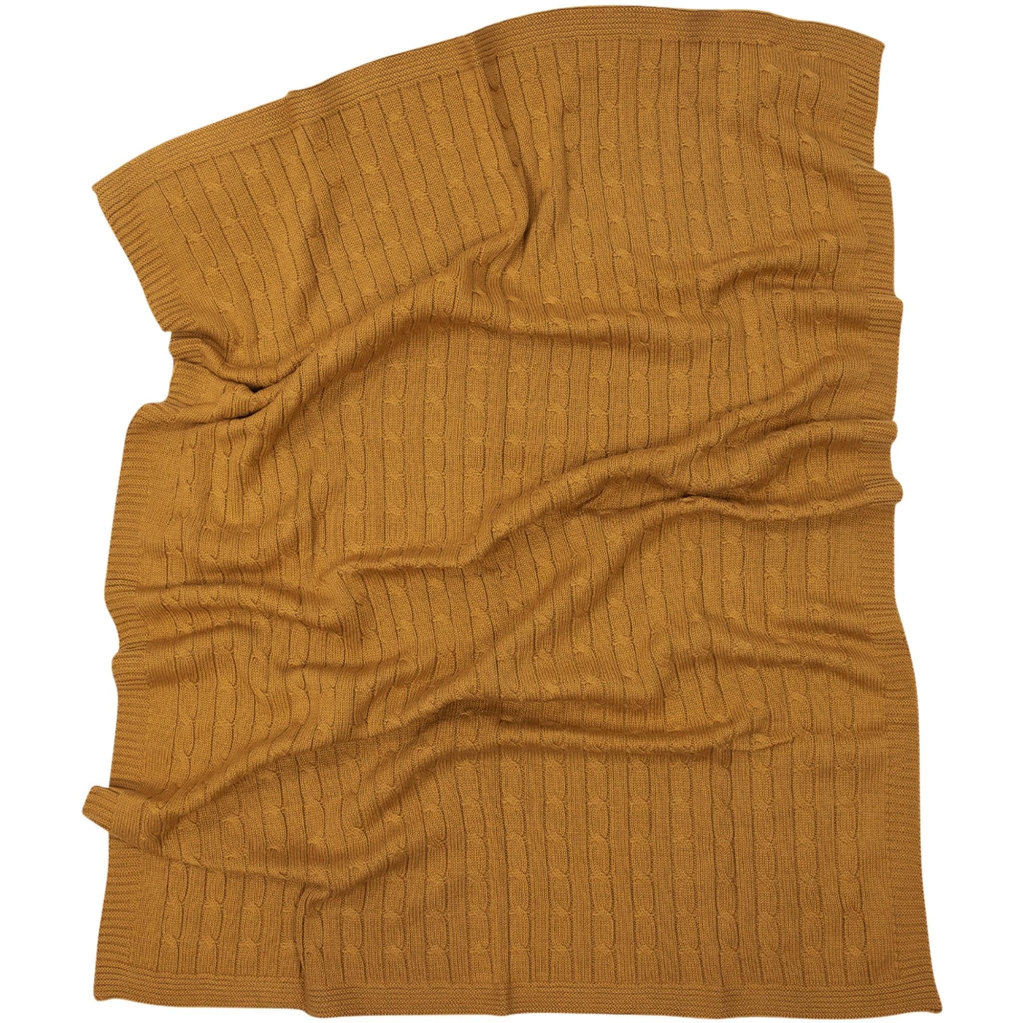 Korango Rustic Class Knit Blanket - Brown - Blanket - Korango