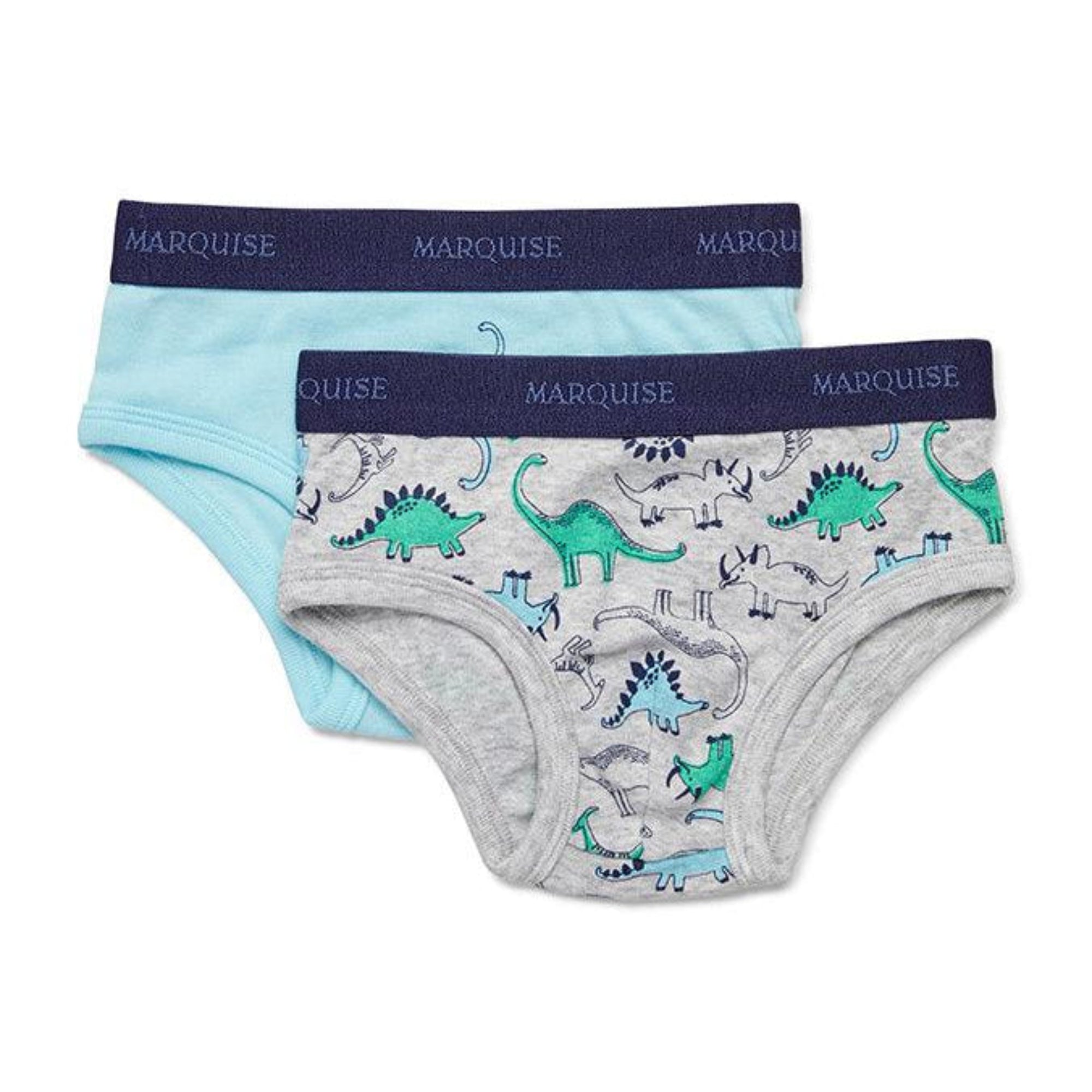 Marquise Boys Dinosaurs 2 Pack Underwear - Blue - Boys underwear - Marquise
