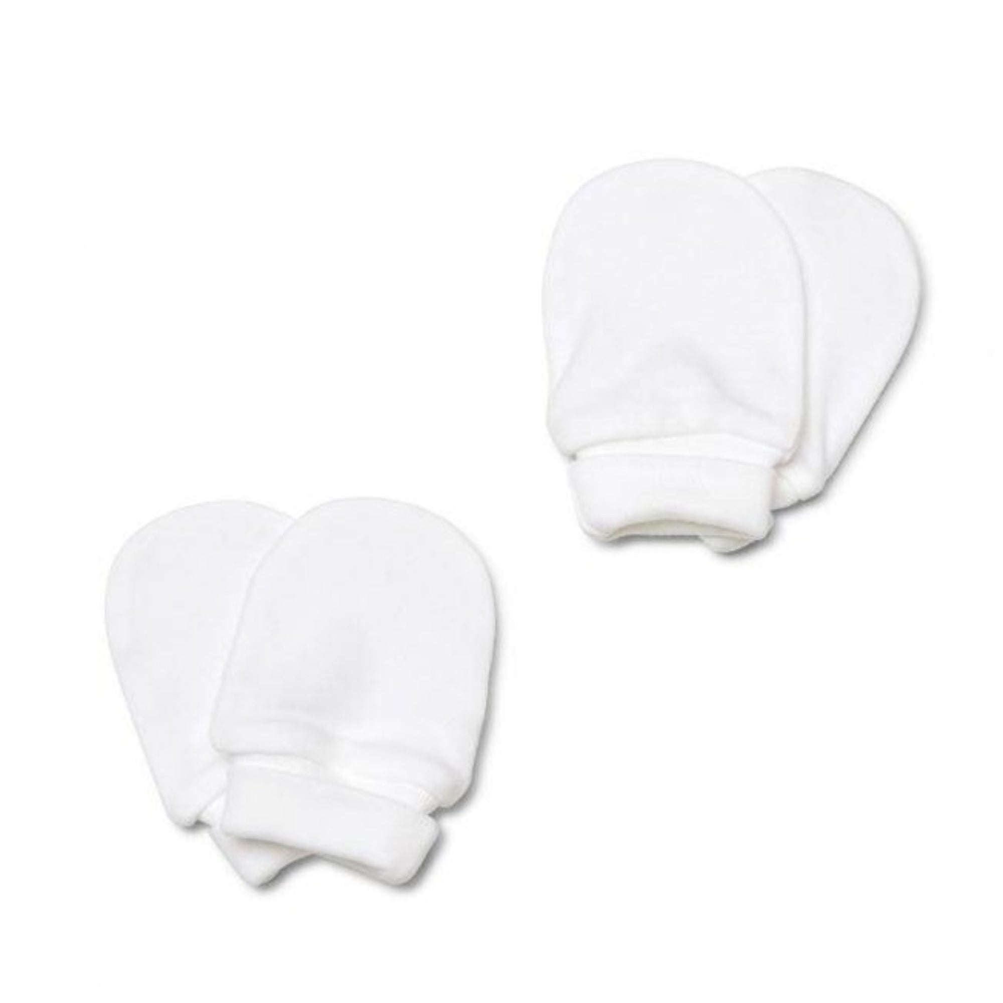 Marquise Newborn Mittens 2 pack - White - Baby - marquise
