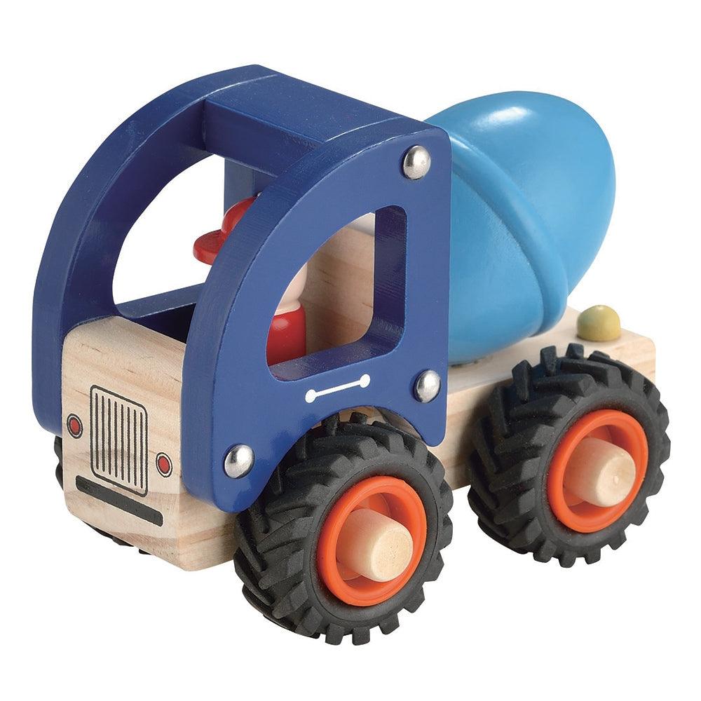 Wooden Concrete Mixer - Blue - toys - Toyslink