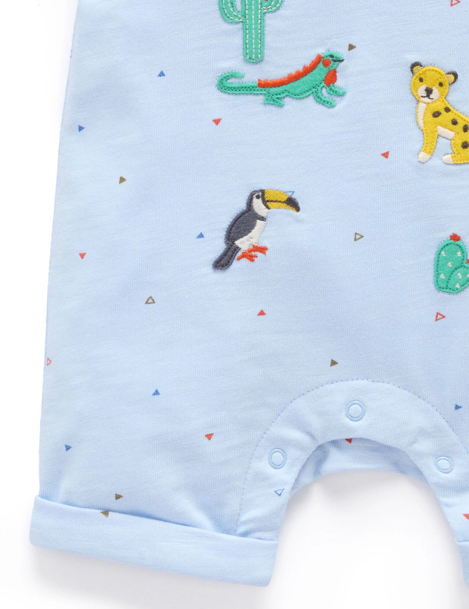 Purebaby Animal Fiesta Short Growsuit