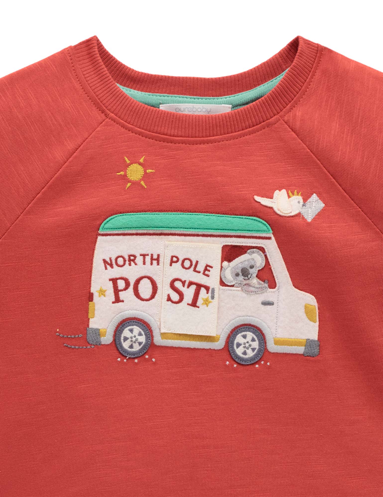 Christmas Postal Van Tee - Christmas Red