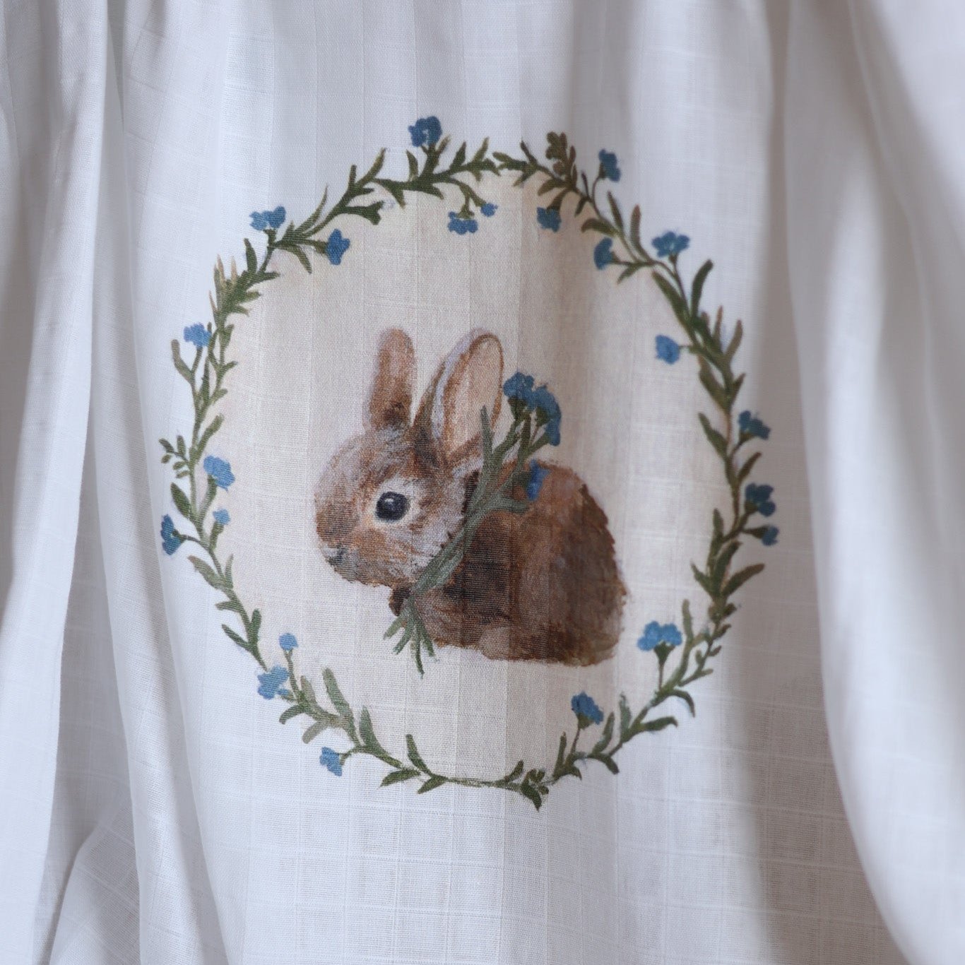 Fledge And Thread Muslin Swaddle - Bunny