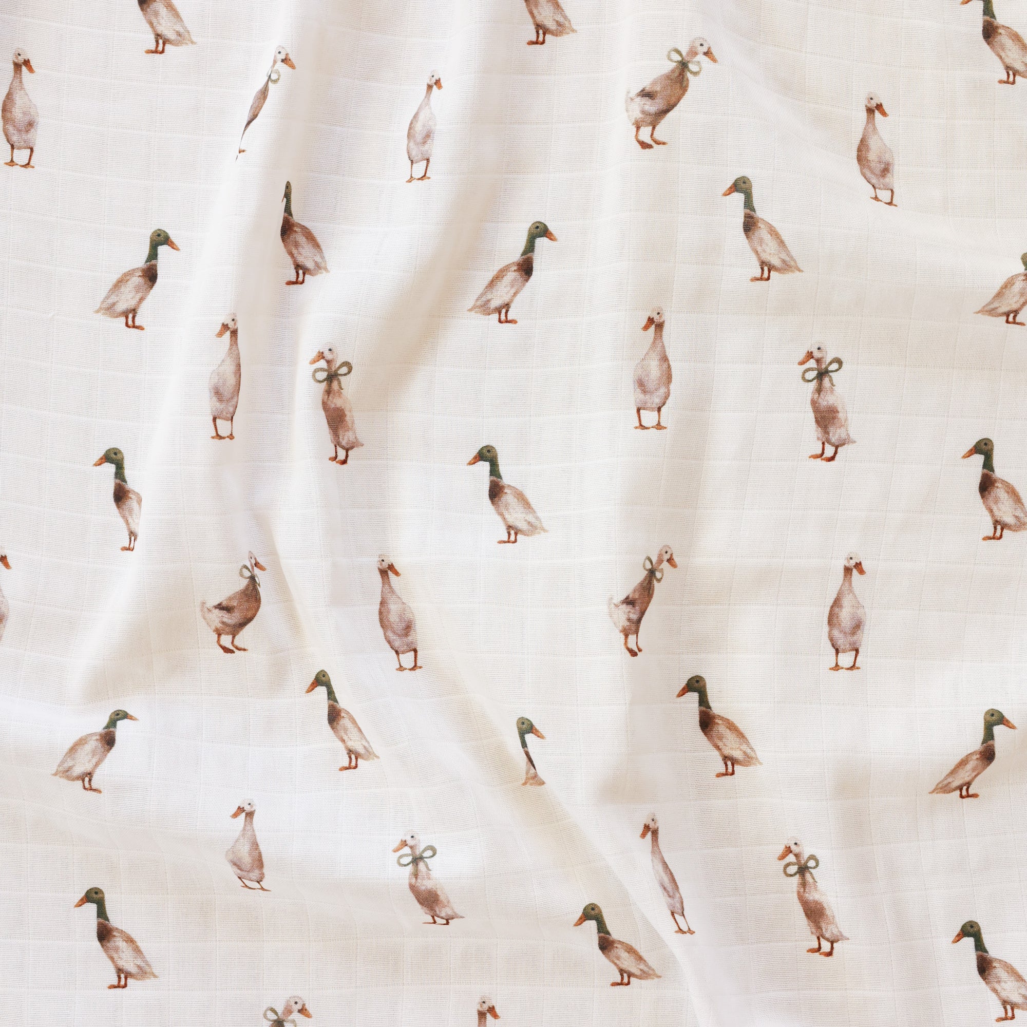 Fledge And Thread Muslin Swaddle - Duck